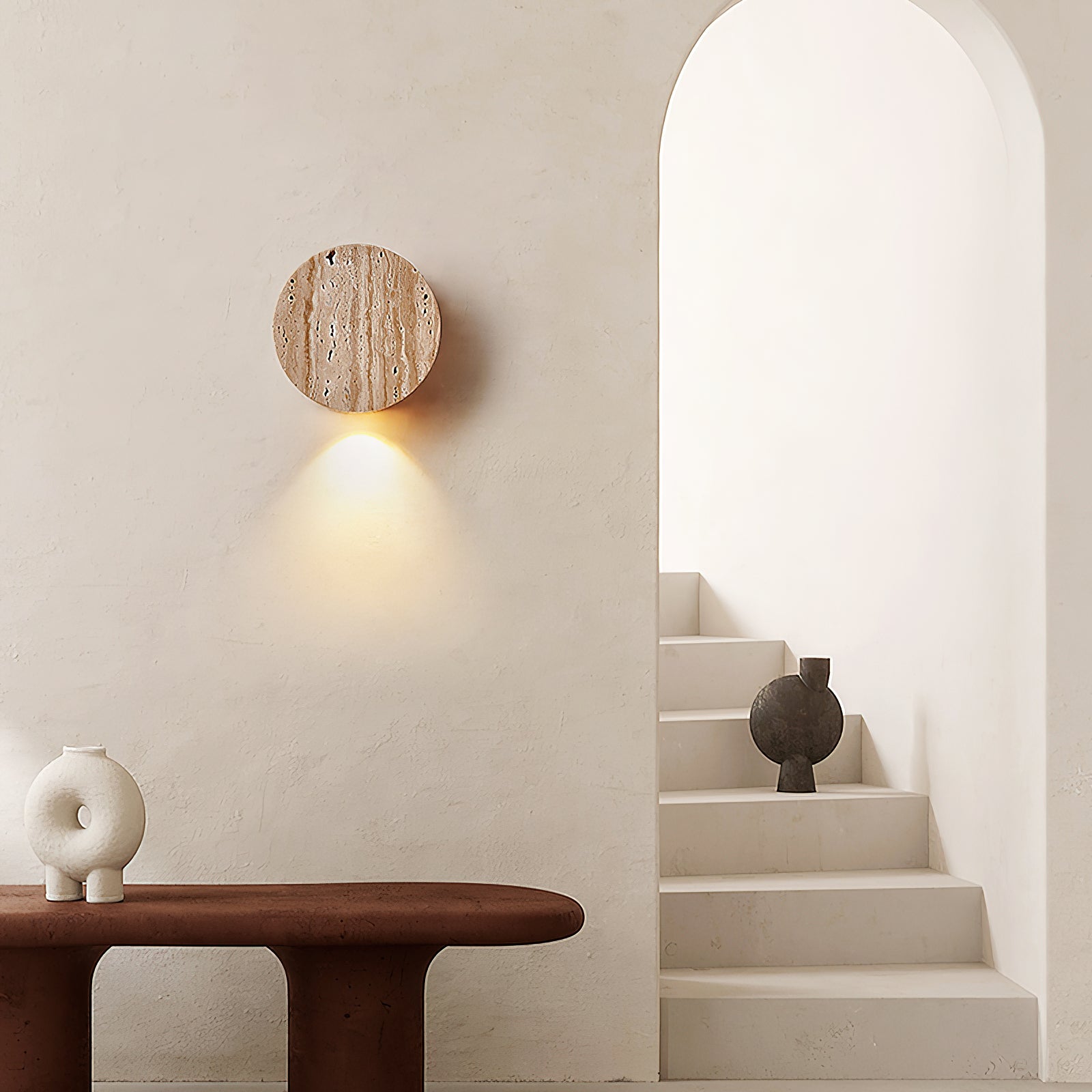 Tavoraya Travertine Wall Lamp