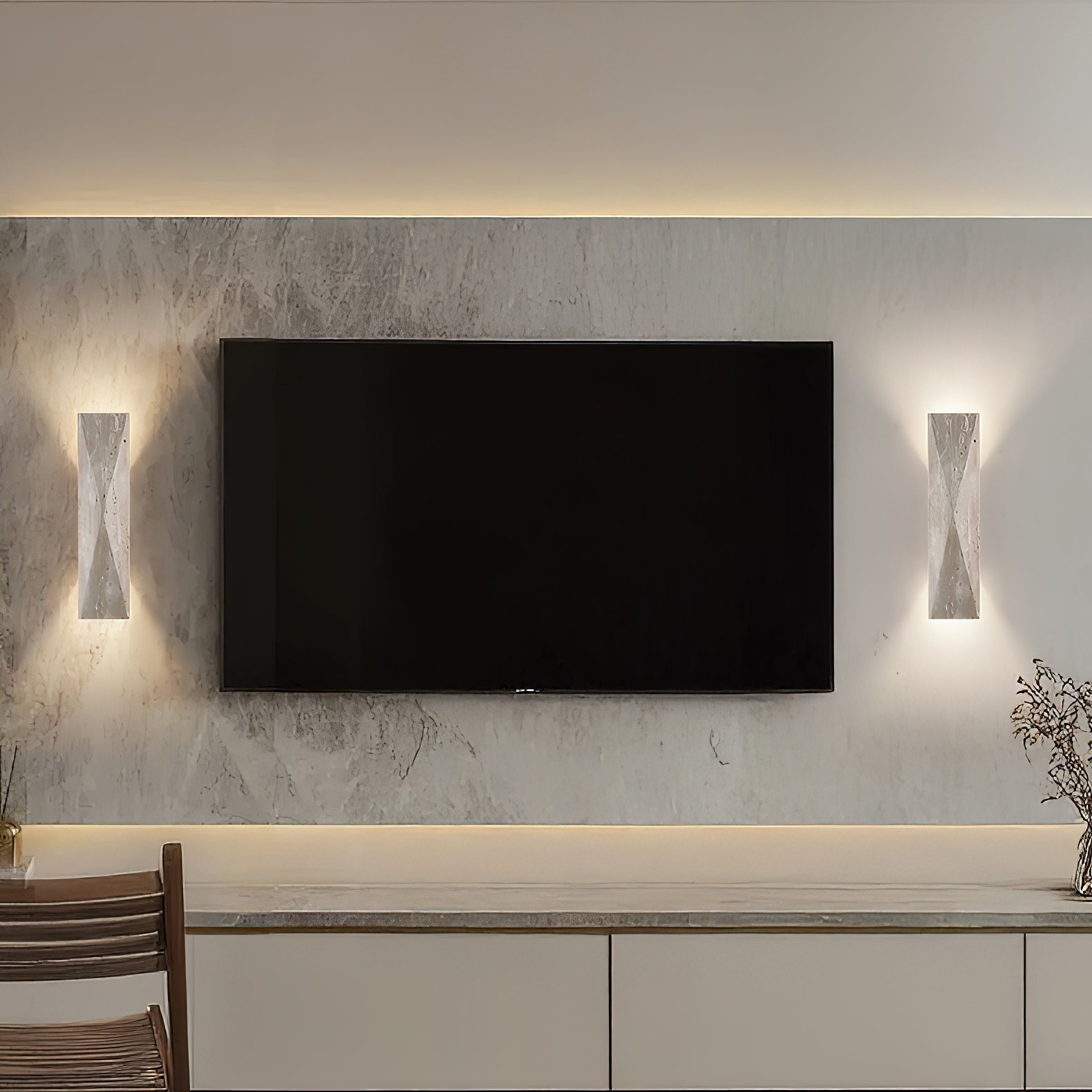 Taveenne Travertine Wall Lamp