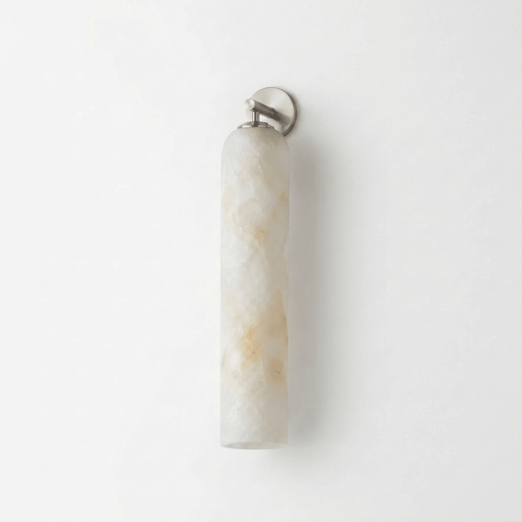Tube Alabaster Wall Sconce