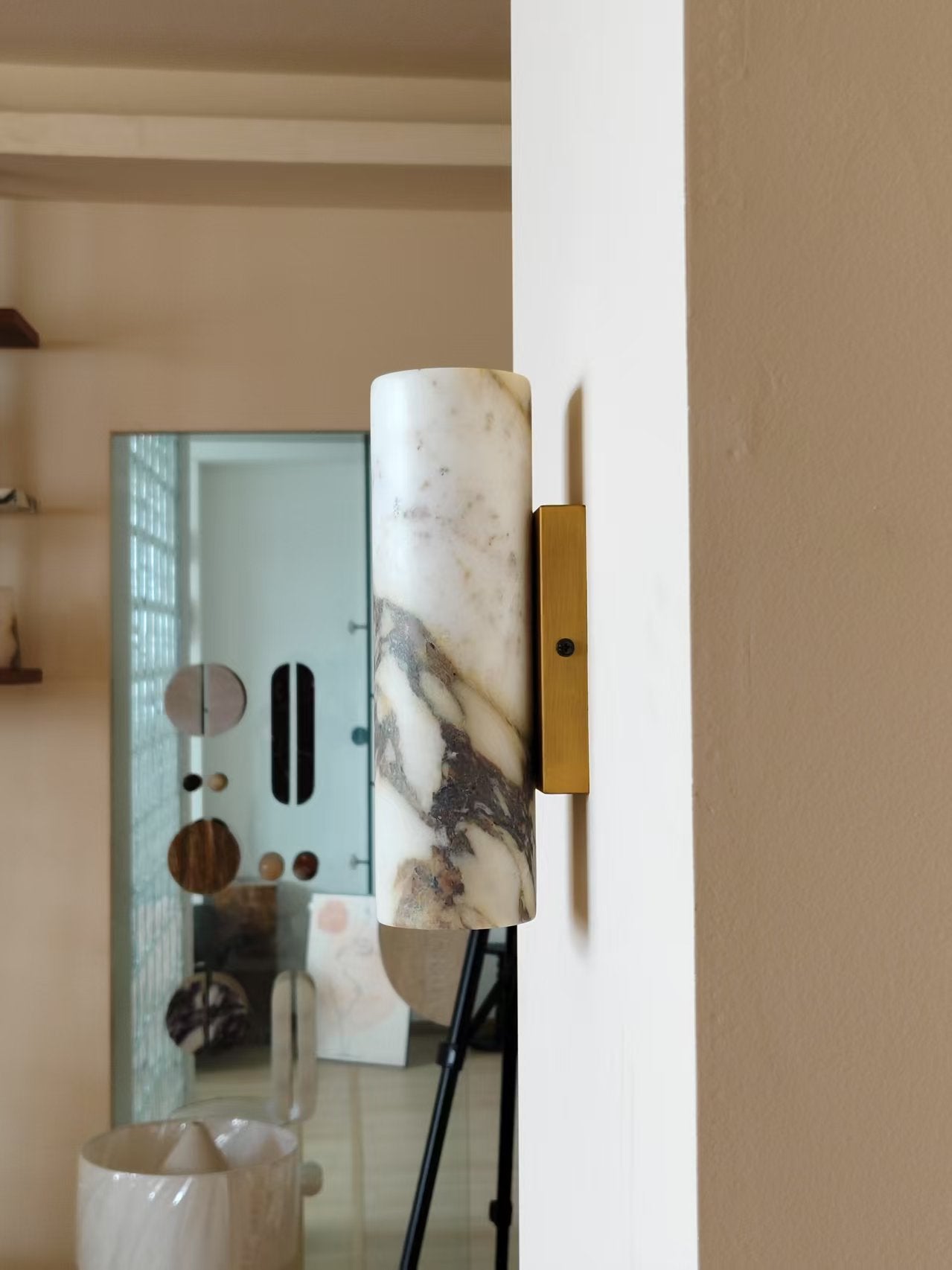 Oakfield Tubular Marble Indoor Wall Light