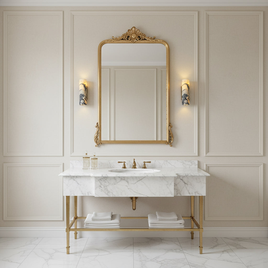 Oakfield Tubular Marble Indoor Wall Light