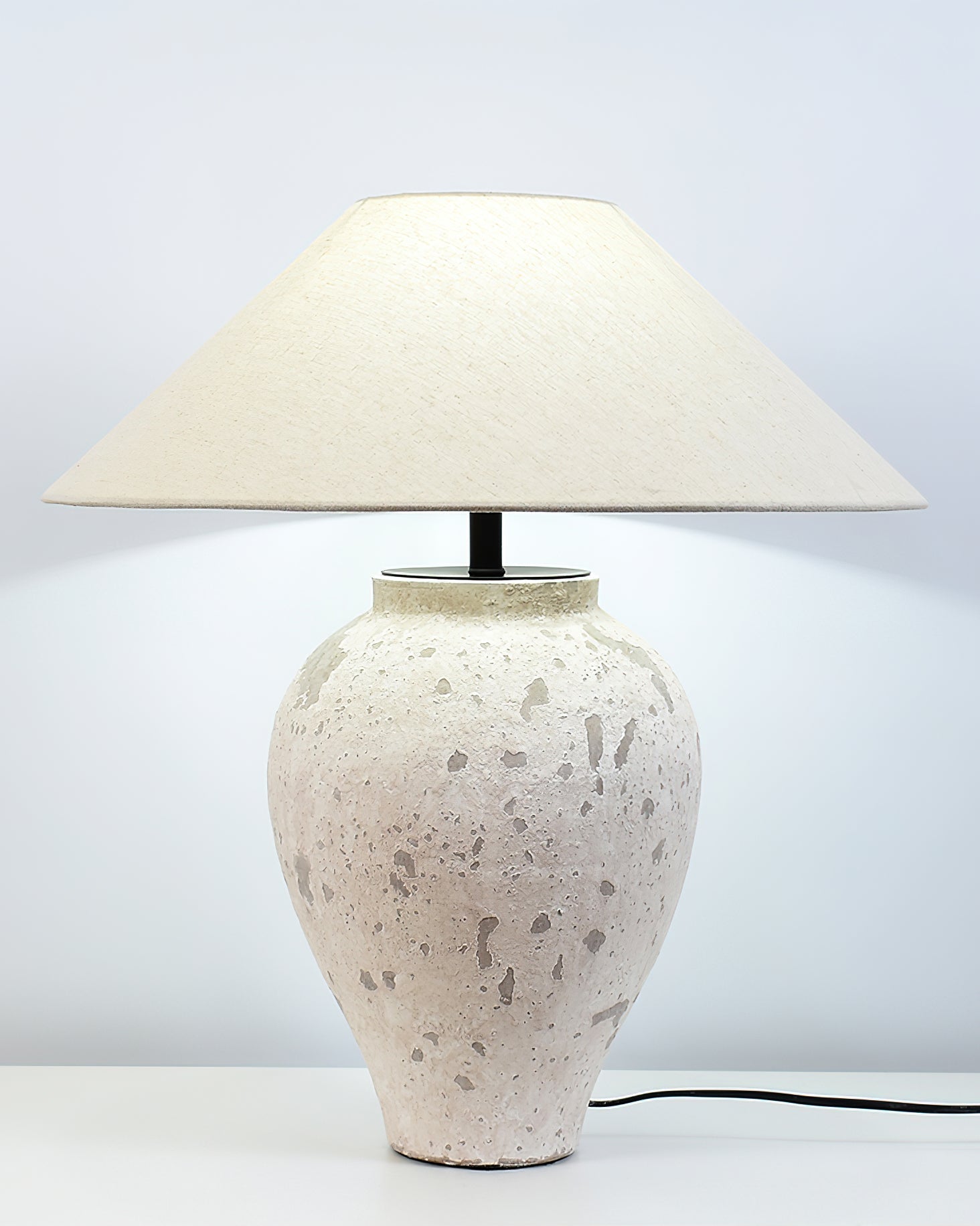 Solix Ceramics Fabric Table Lamp
