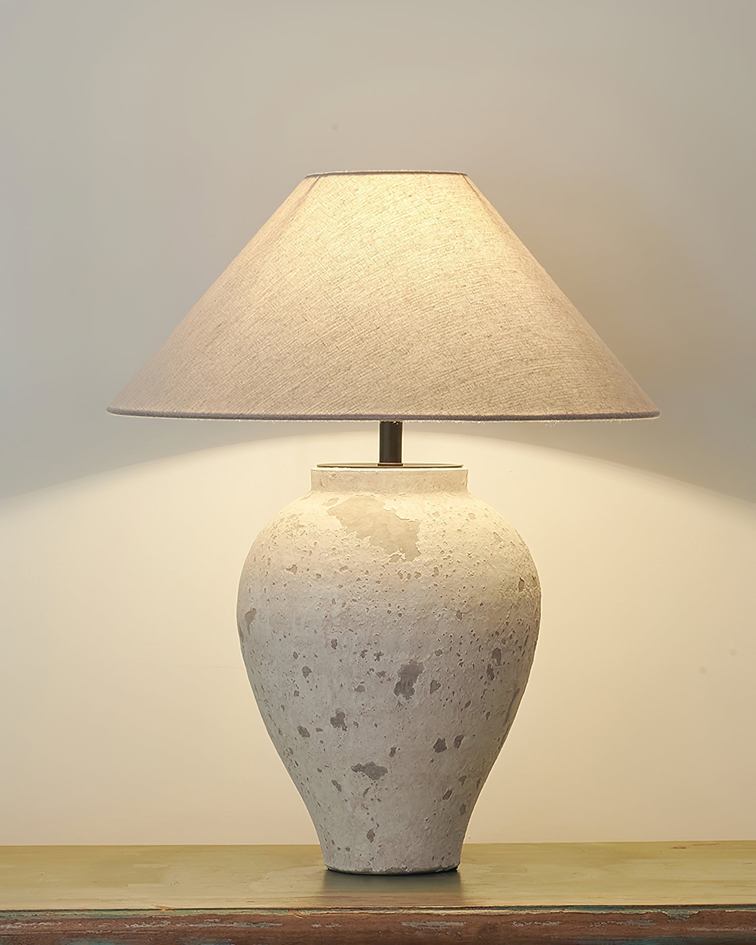 Solix Ceramics Fabric Table Lamp