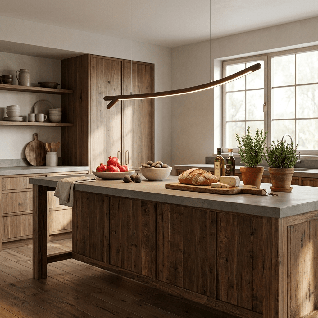 Sylorina Wood Linear Pendant Light