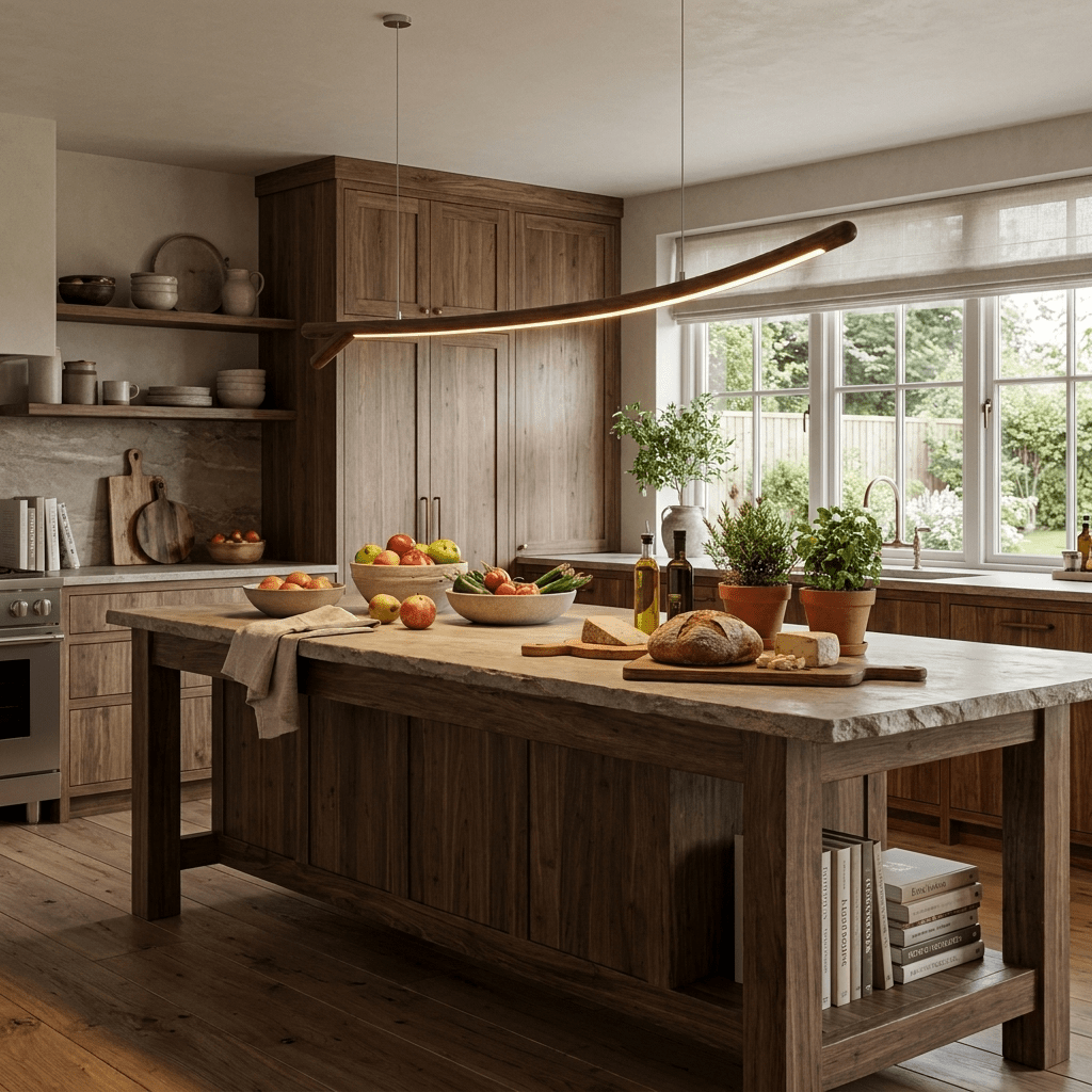 Sylorina Wood Linear Pendant Light