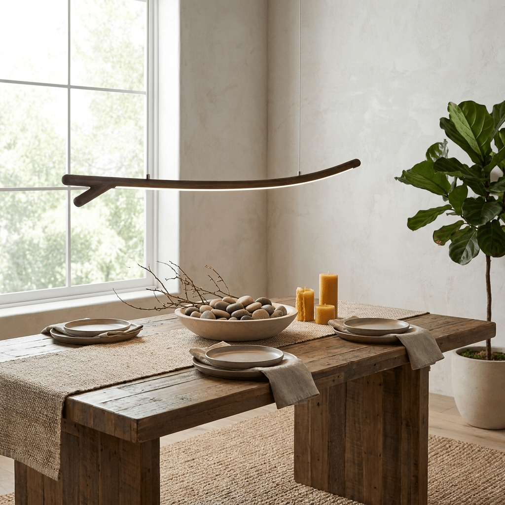 Sylorina Wood Linear Pendant Light