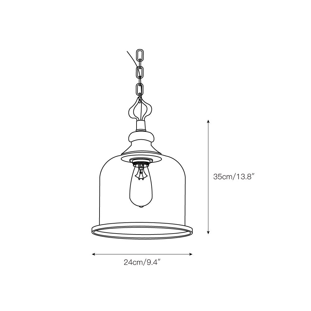 Lindenshire Glass Linear Pendant Light