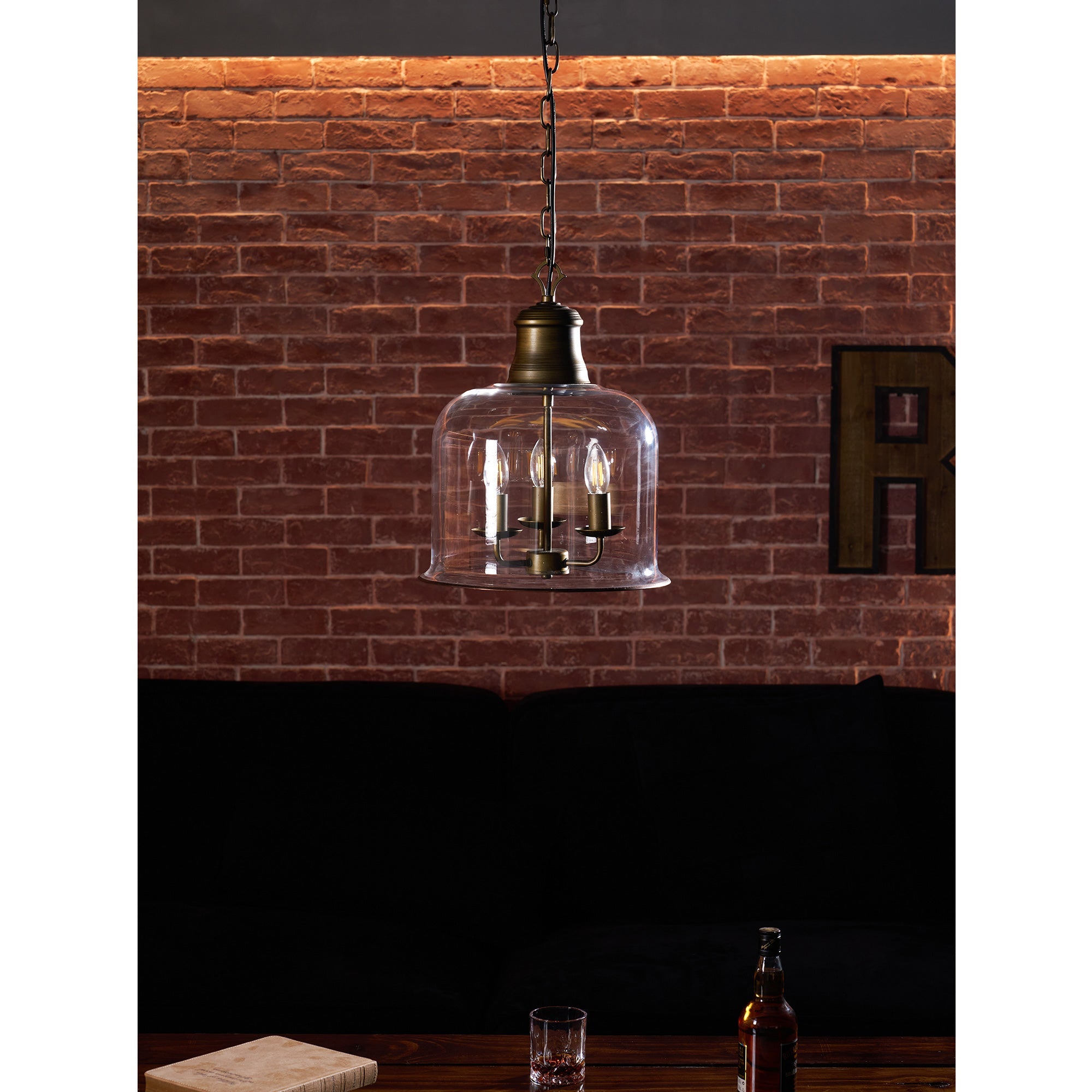 Lindenshire Glass Linear Pendant Light