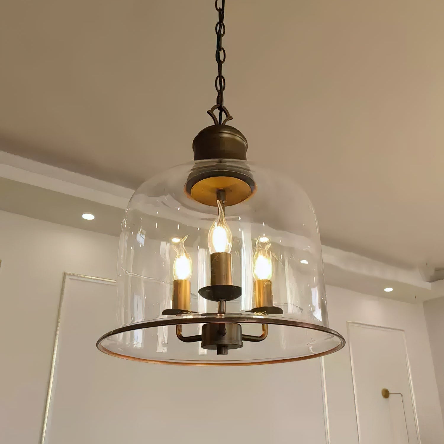 Sysolion Vintage Elegance Glass Pendant Lamp