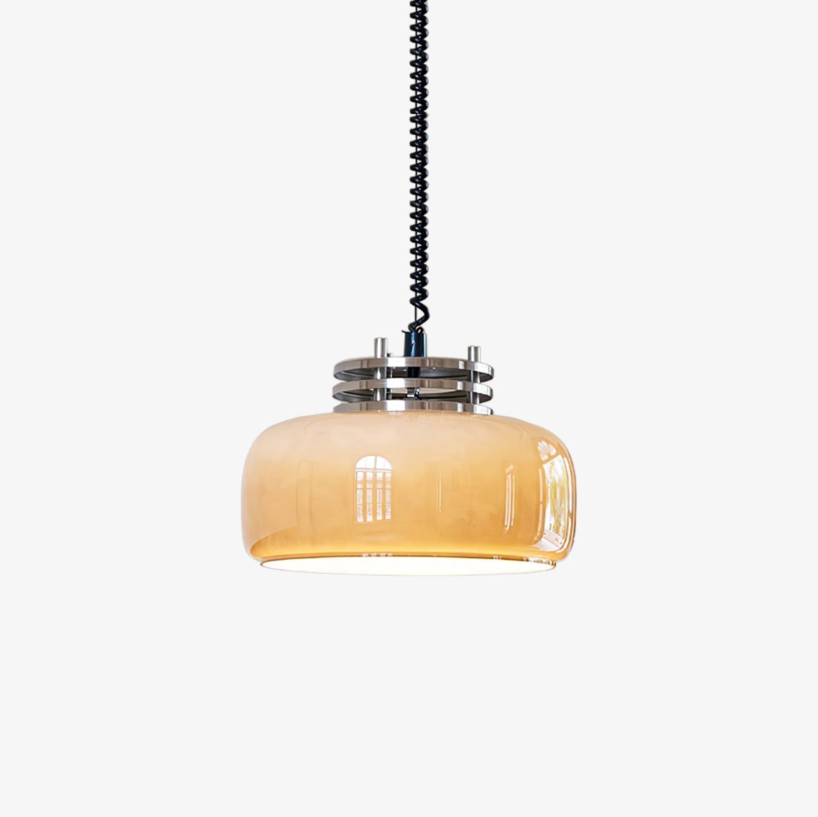 Quorin Glass Industrial Pendant Lamp