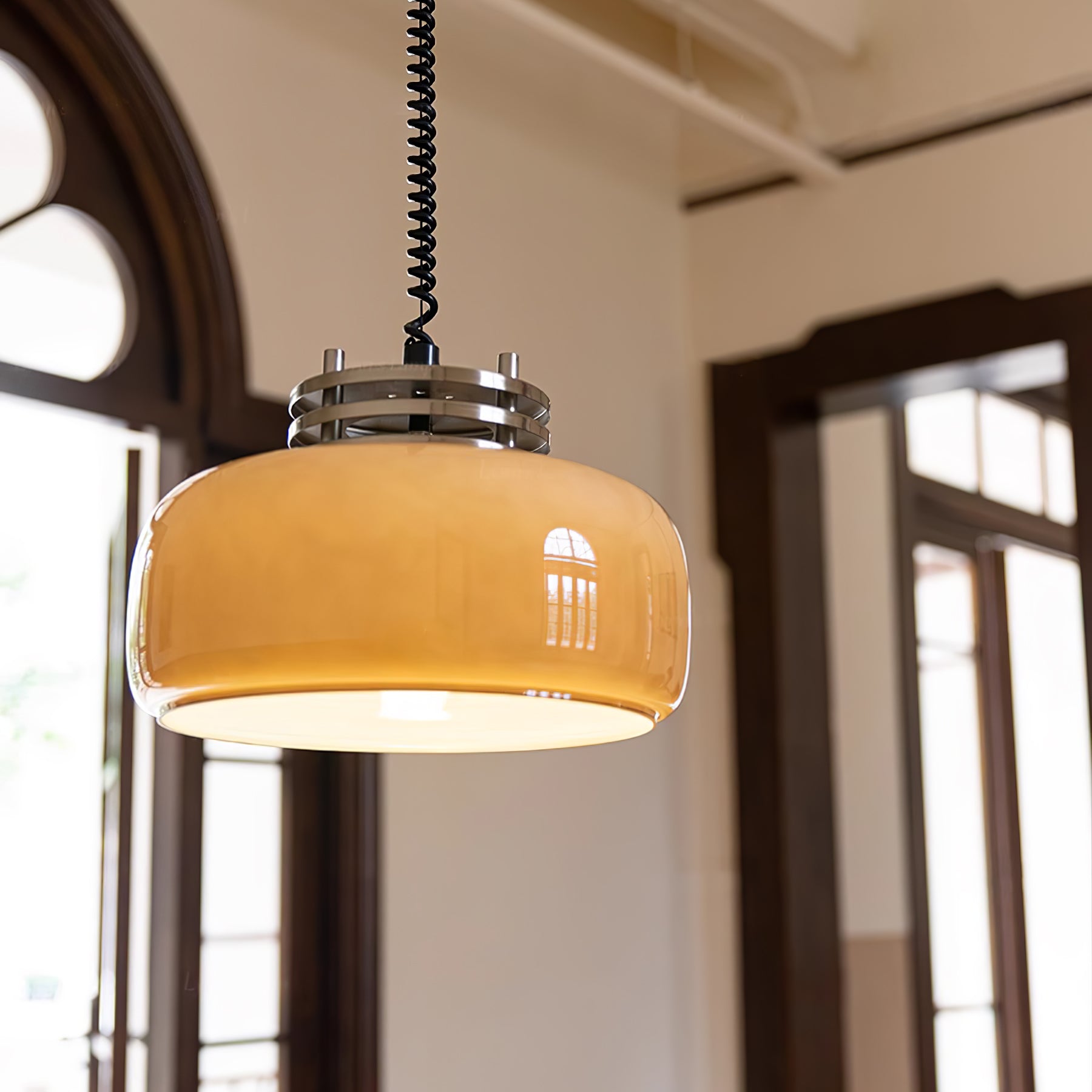 Quorin Glass Industrial Pendant Lamp