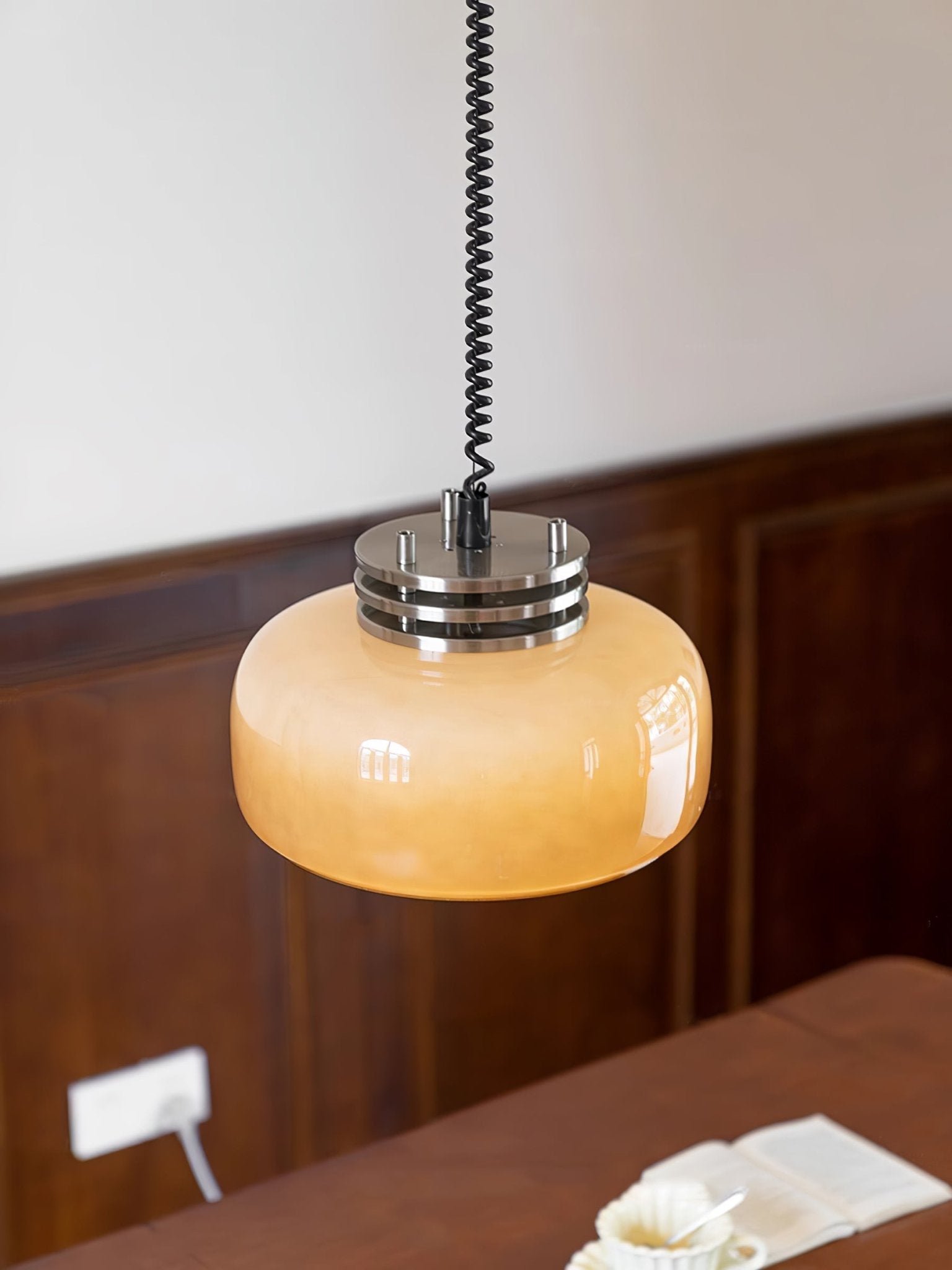 Quorin Glass Industrial Pendant Lamp