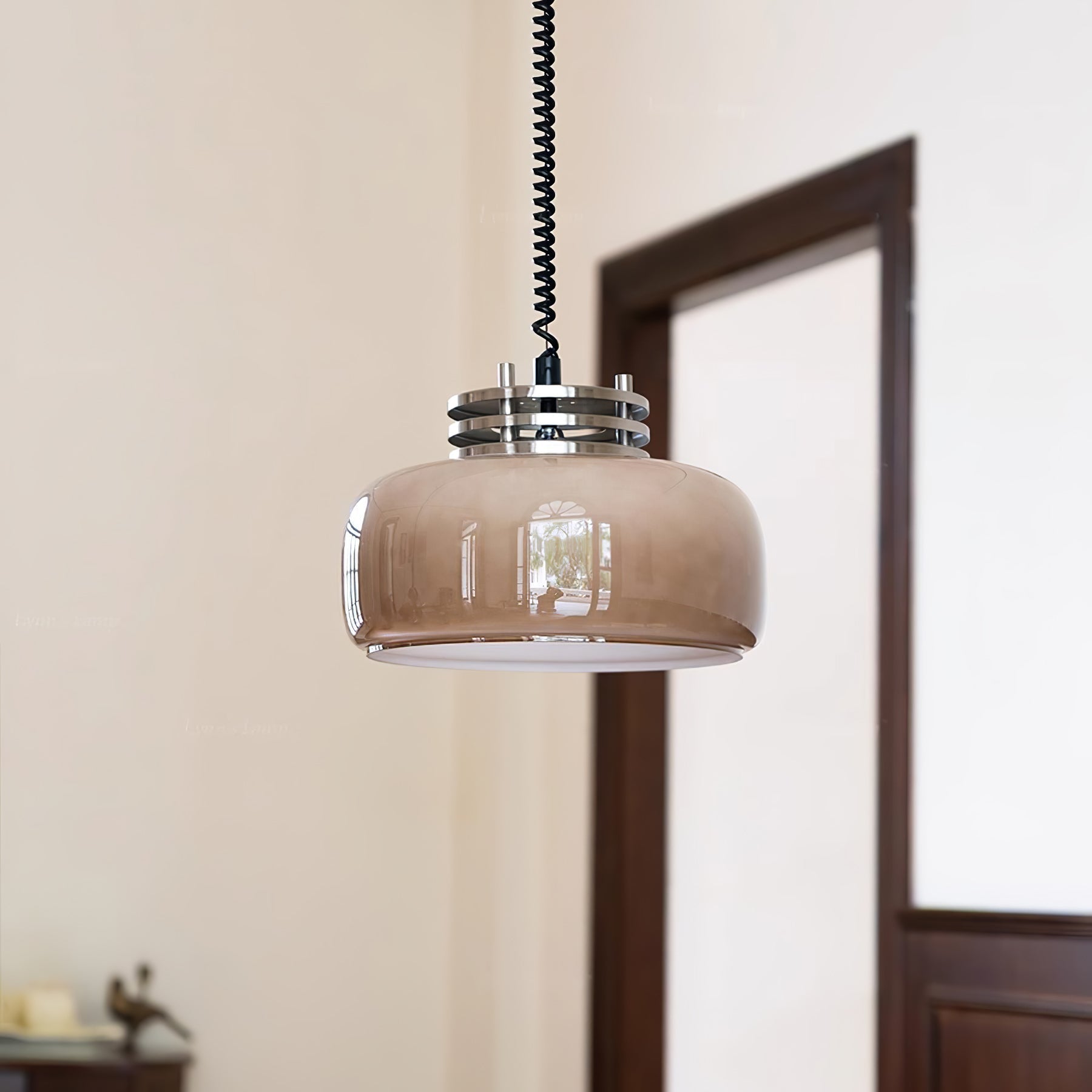 Quorin Glass Industrial Pendant Lamp