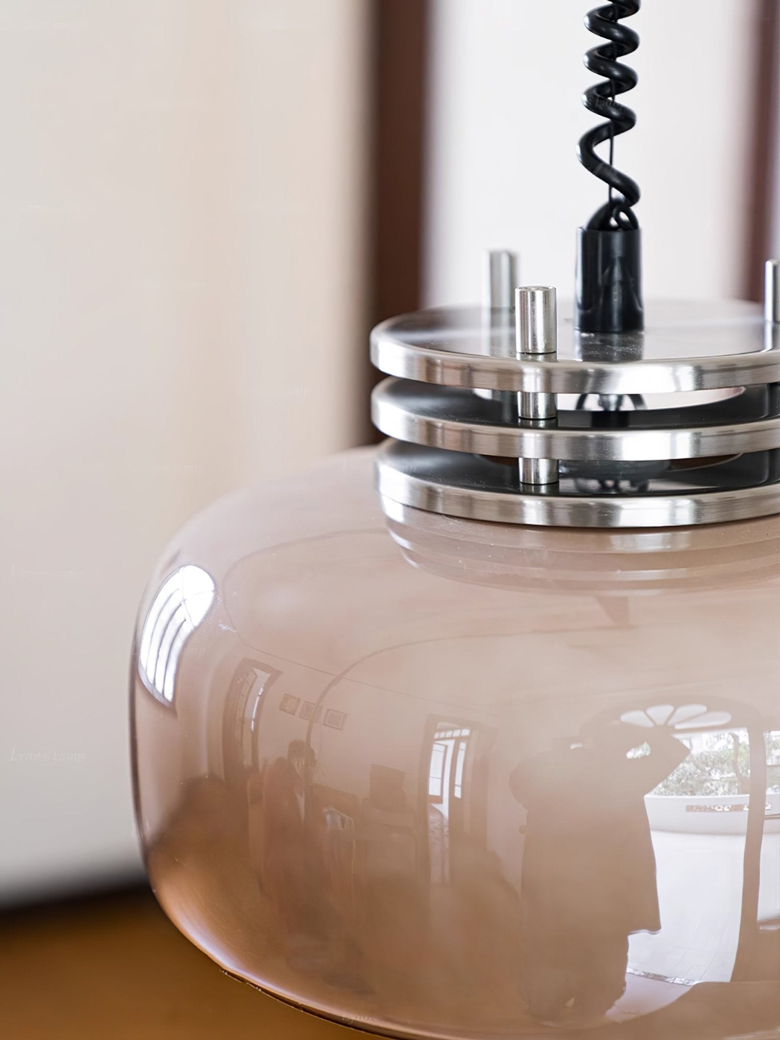 Quorin Glass Industrial Pendant Lamp