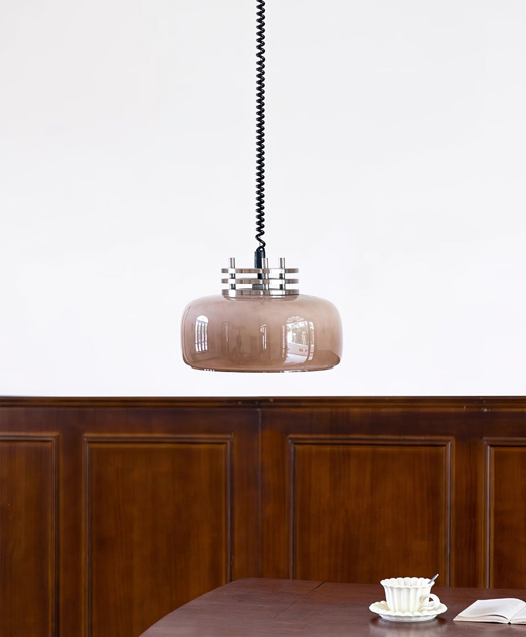 Quorin Glass Industrial Pendant Lamp