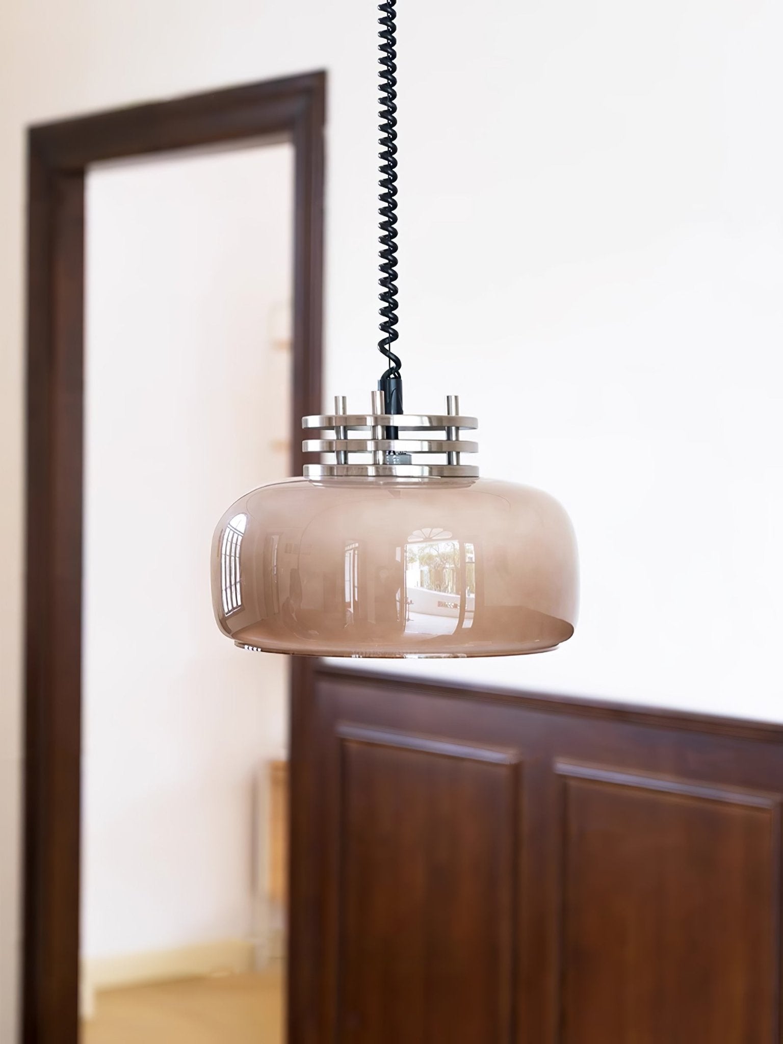 Quorin Glass Industrial Pendant Lamp