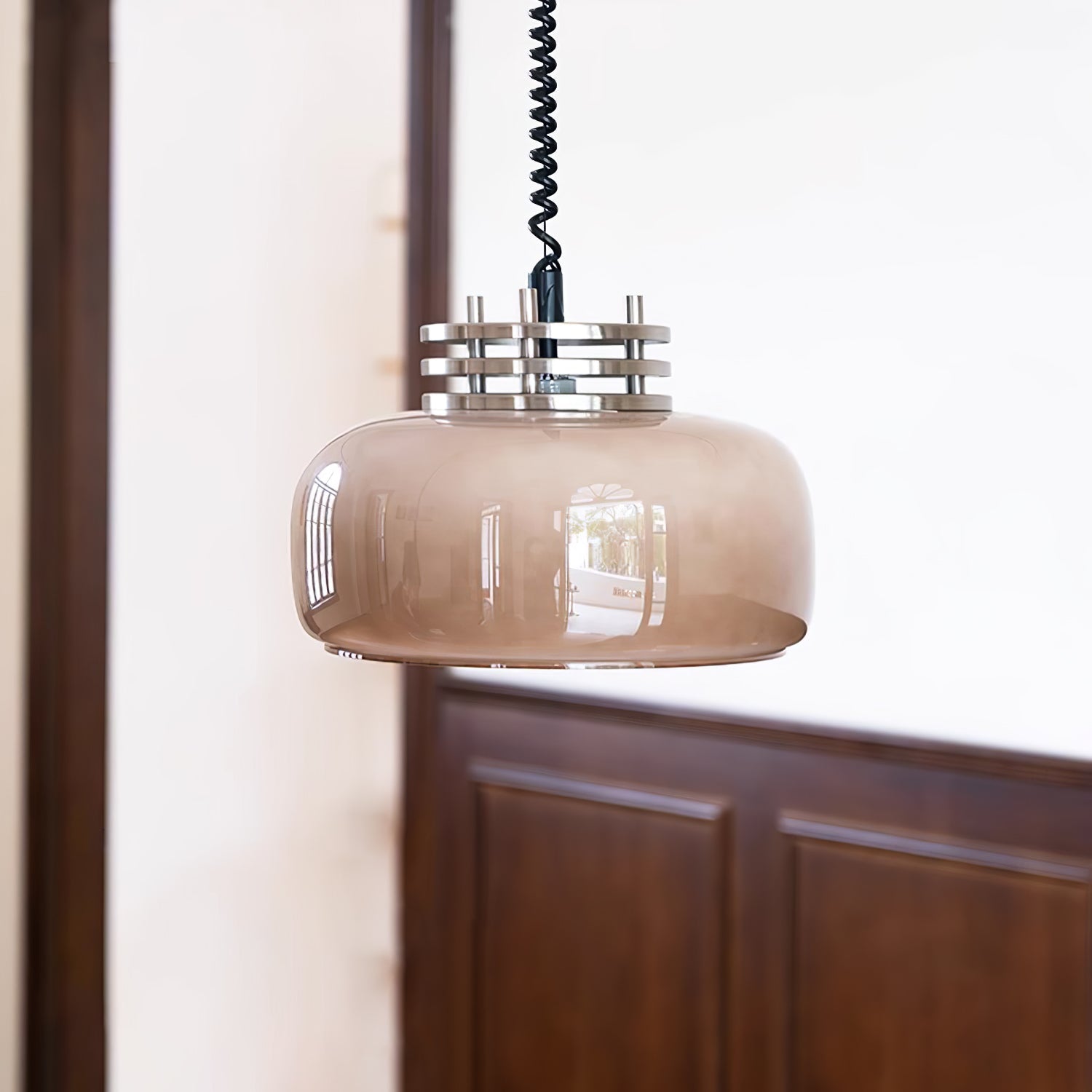 Quorin Glass Industrial Pendant Lamp