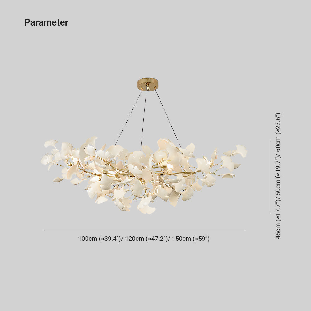 Olivia Luxury Chandelier Ceramics Living Room U Arc Shape - Neutral Decor