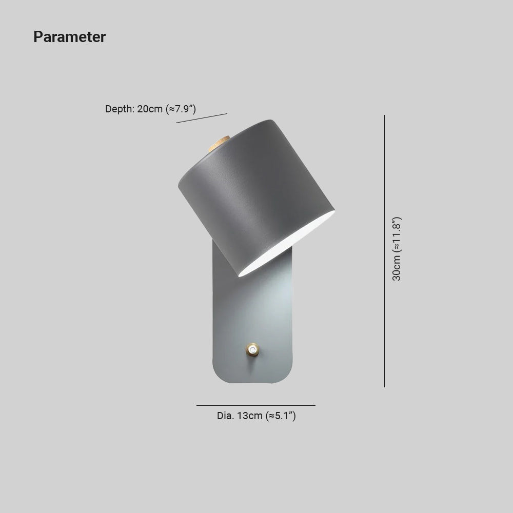 Aria Rotatable Cylinder Wall Lamp