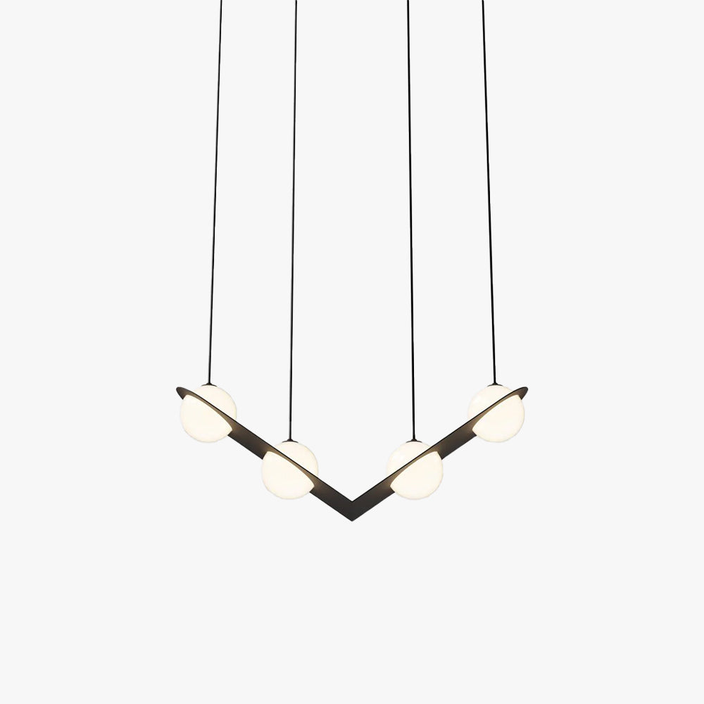 Valentina Black Glass Pendant Lamp