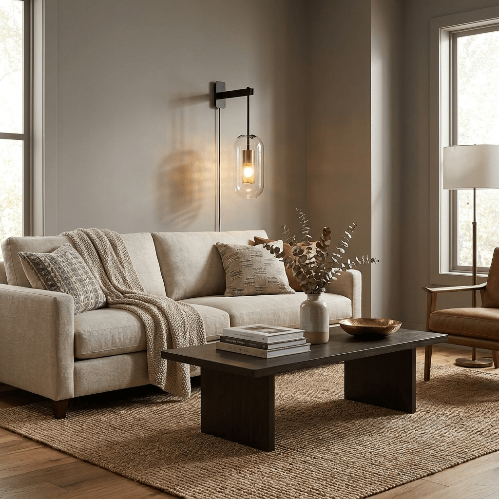 Vadim Glass Plug-in Wall Lamp