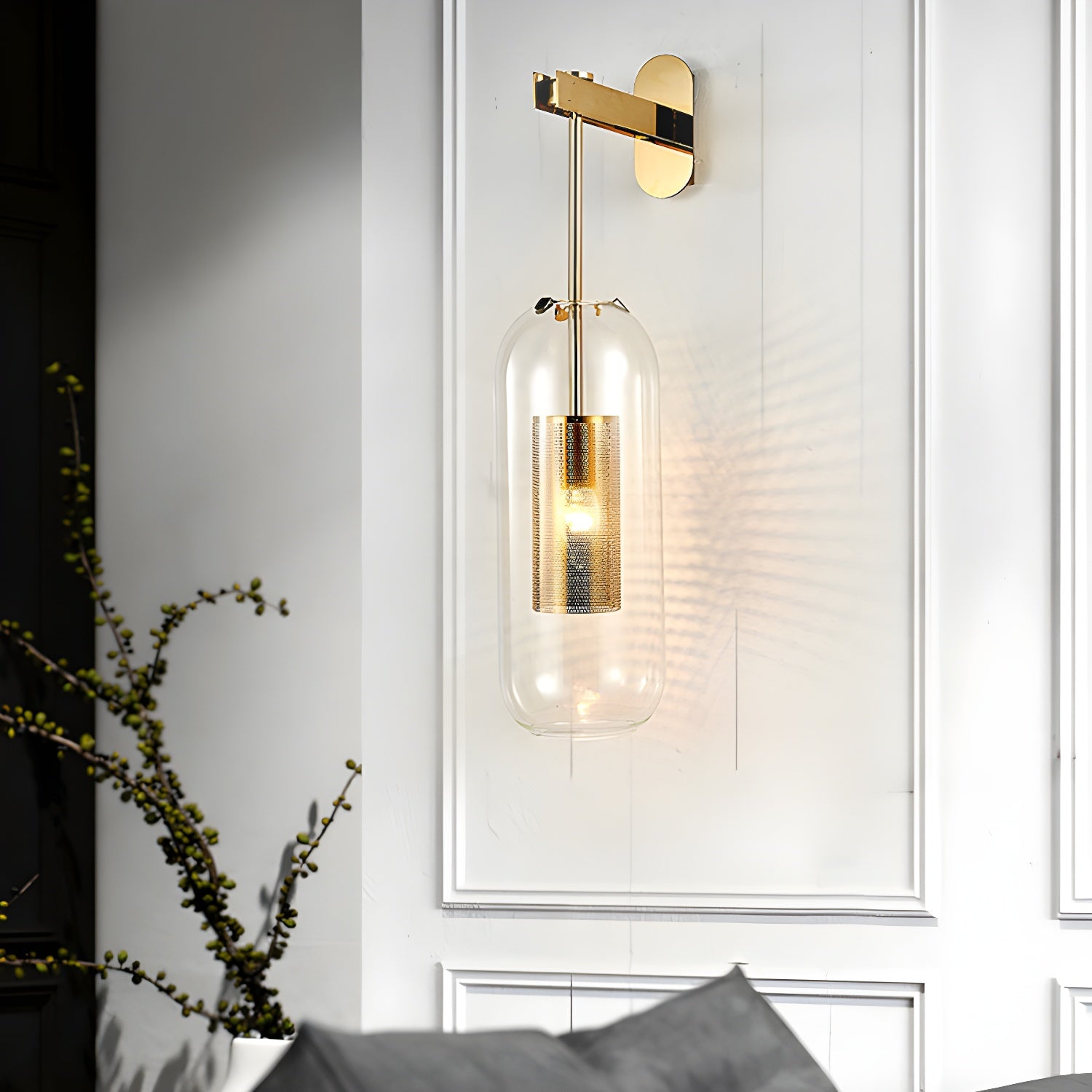 Eirinette Premium Nordic Art Glass Wall Lamp