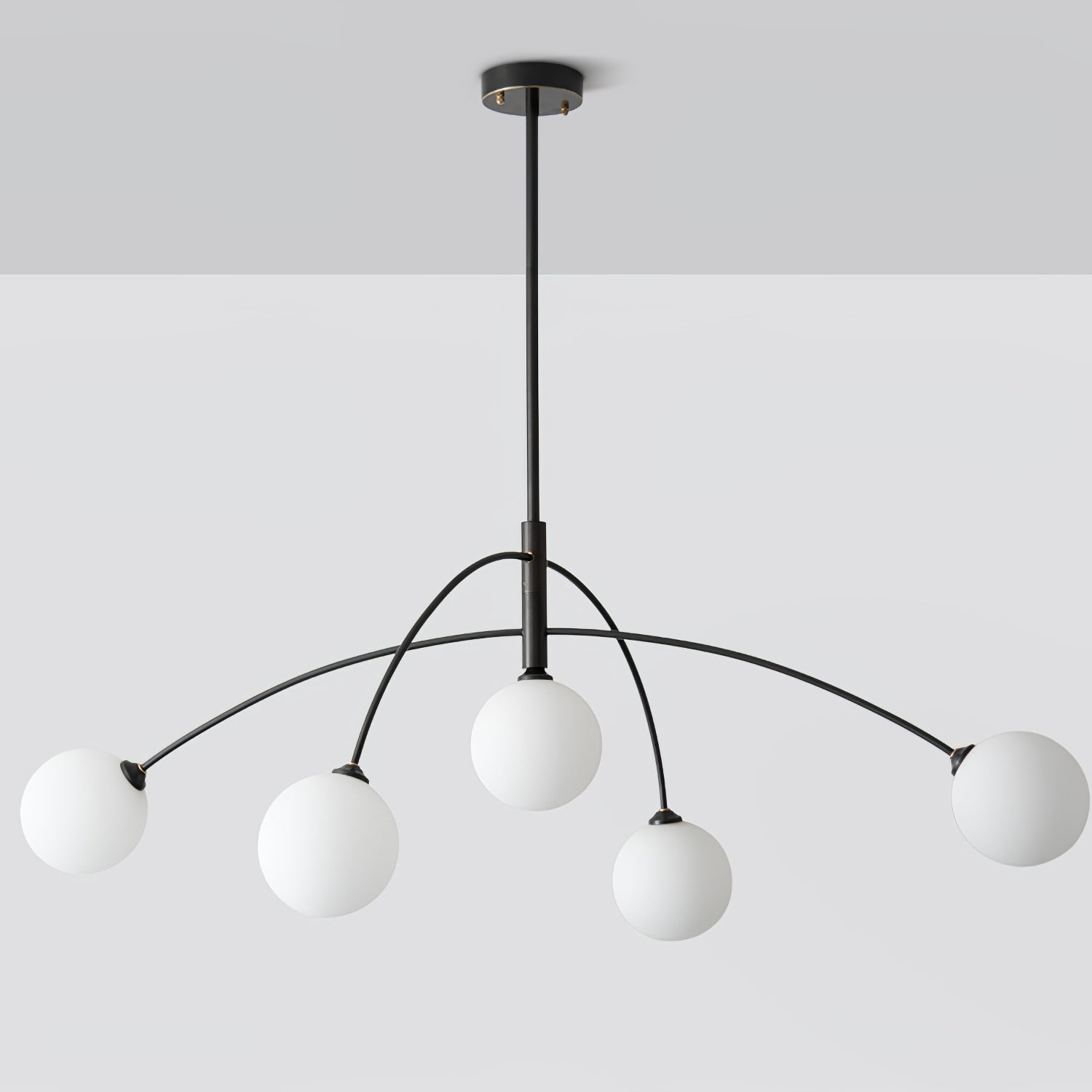 Orieliel Chandelier Valentina Arc Brass Elegant