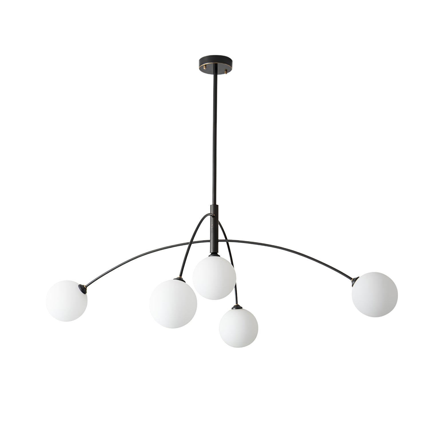 Orieliel Chandelier Valentina Arc Brass Elegant