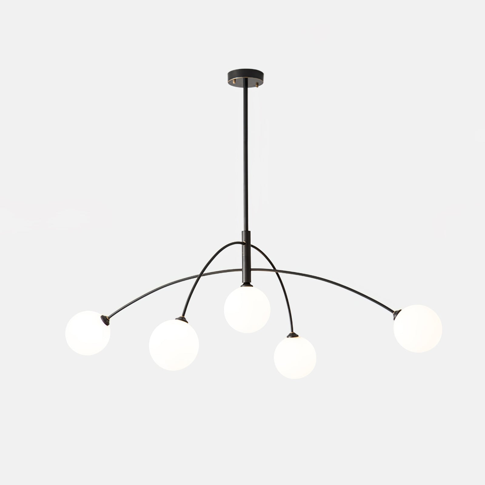 Orieliel Chandelier Valentina Arc Brass Elegant