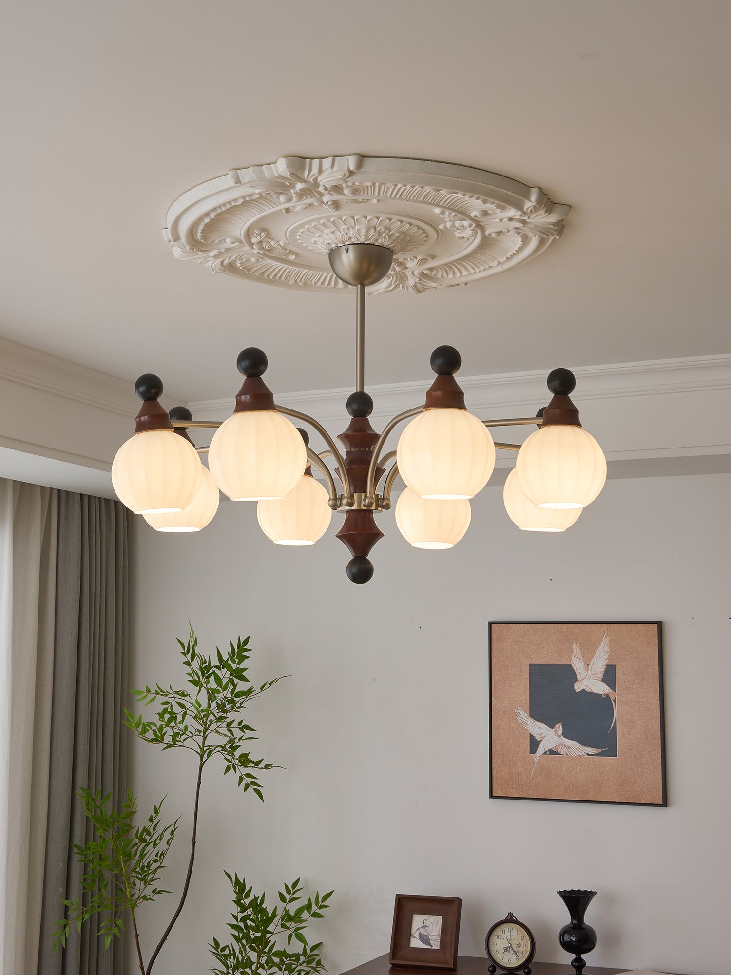 Zosilara Traditional Elegance Wood Chandelier