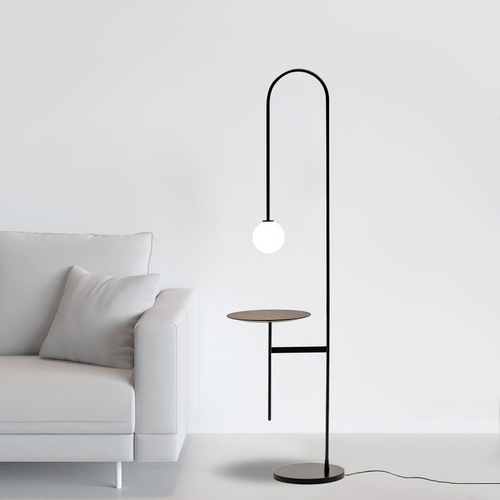 Celonce Glass Minimalist Floor Lamp