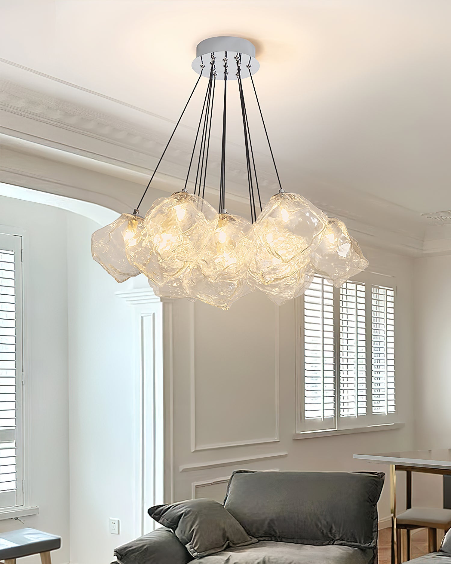 Aurora Chandelier Ice Sparkling - Neutral Decor