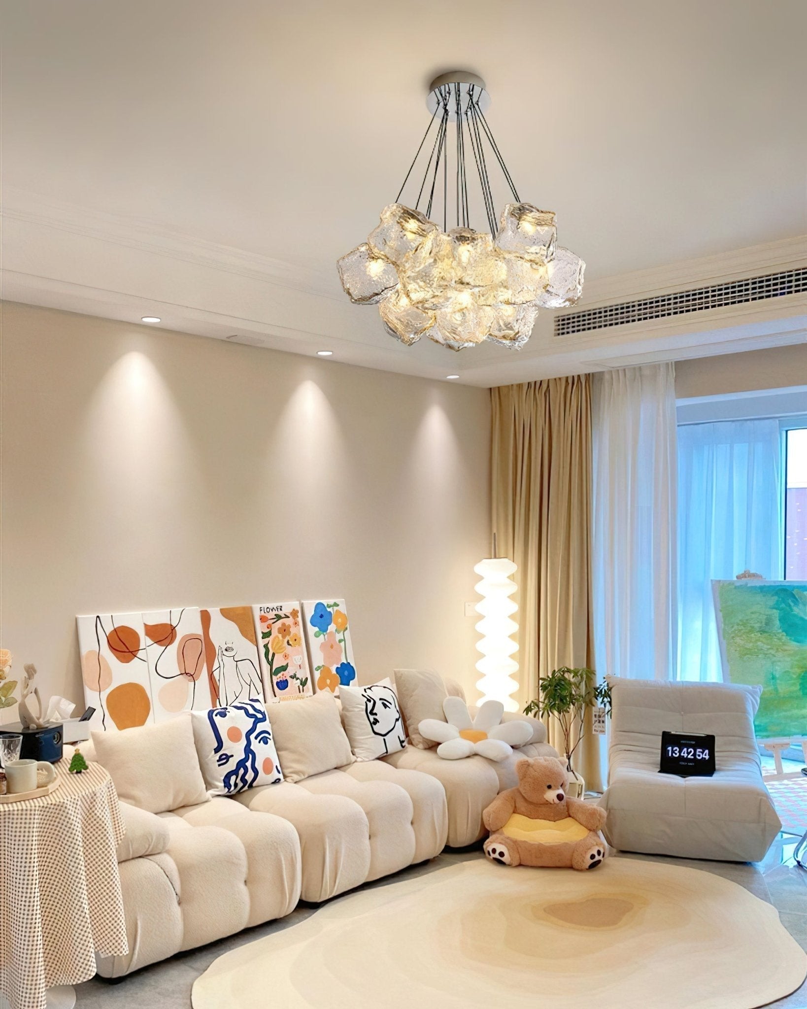 Aurora Chandelier Ice Sparkling - Neutral Decor