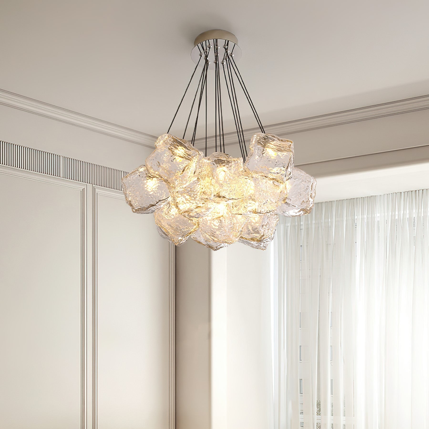 Aurora Chandelier Ice Sparkling - Neutral Decor
