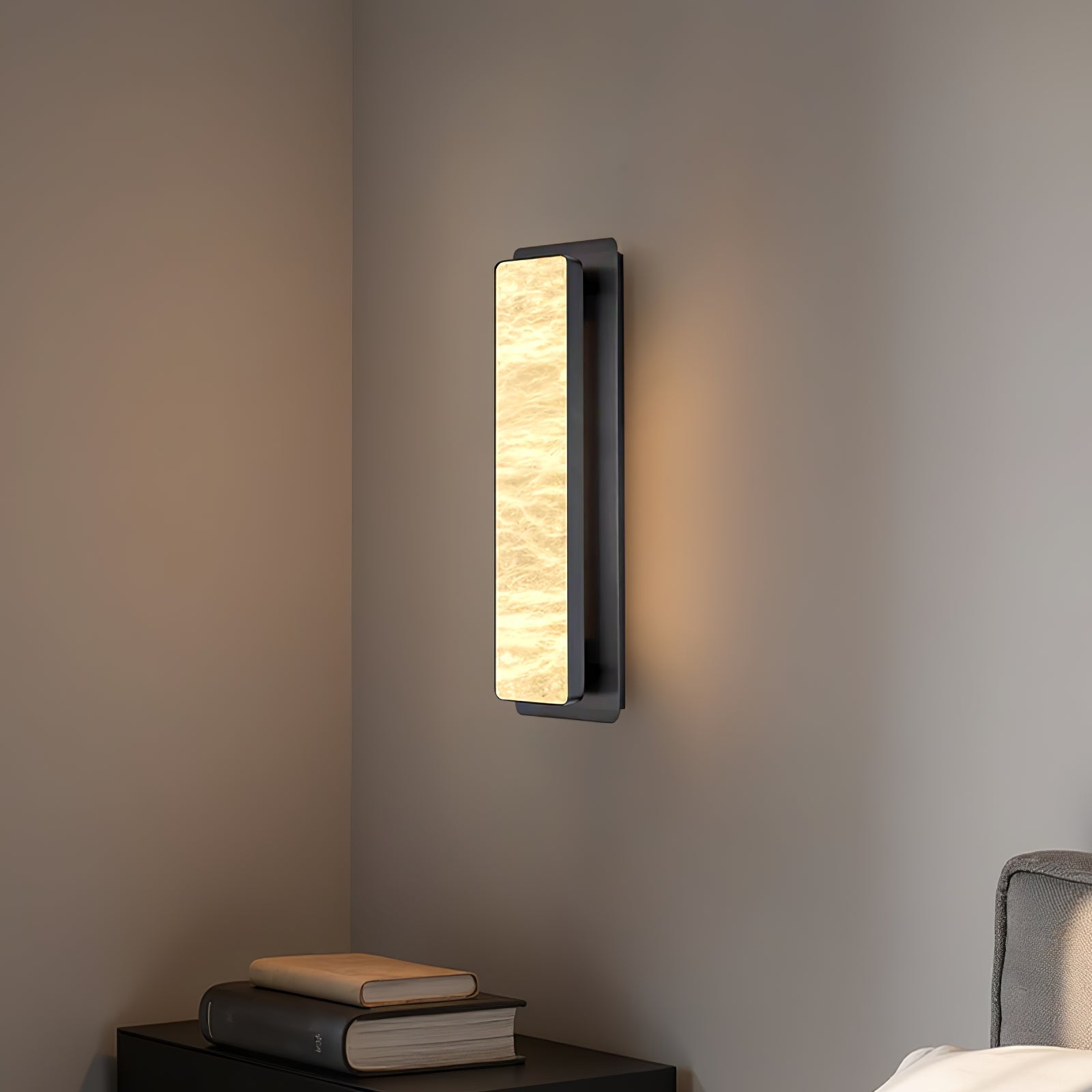 Ollore Linear Alabaster Wall Light - Neutral Decor