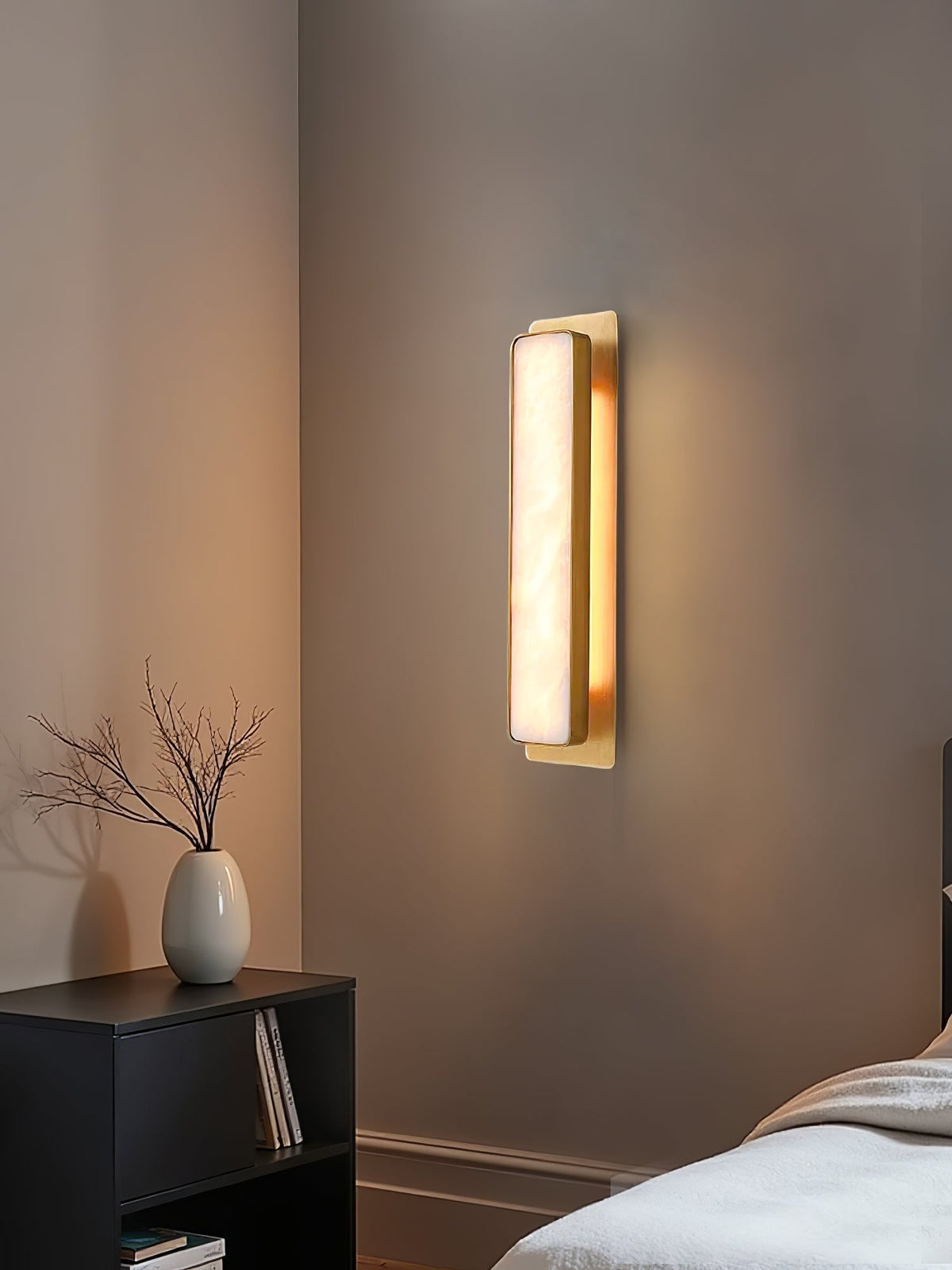 Karix Linear Alabaster Wall Light