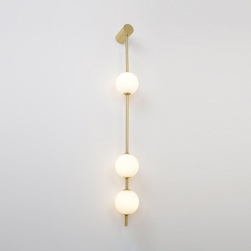 Lustra Wall Lamp Vertical Balls Brass - Neutral Decor