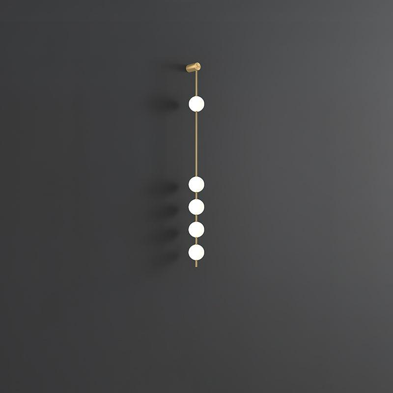 Lustra Wall Lamp Vertical Balls Brass - Neutral Decor