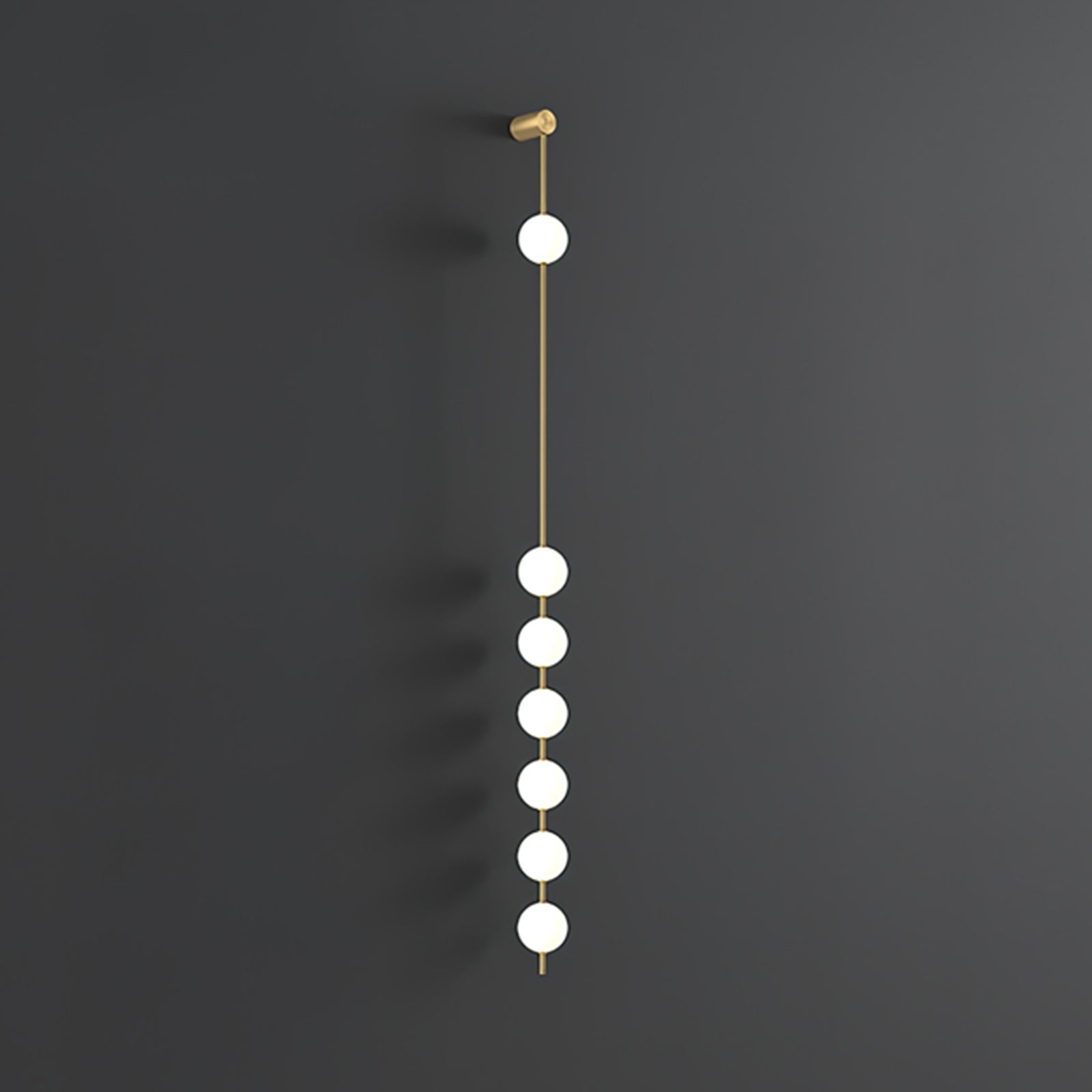Lustra Wall Lamp Vertical Balls Brass - Neutral Decor