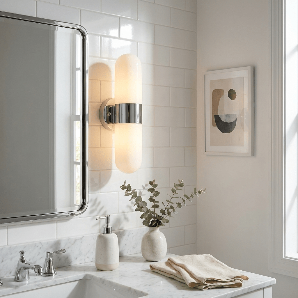 Celisette Capsule Glass Wall Sconce