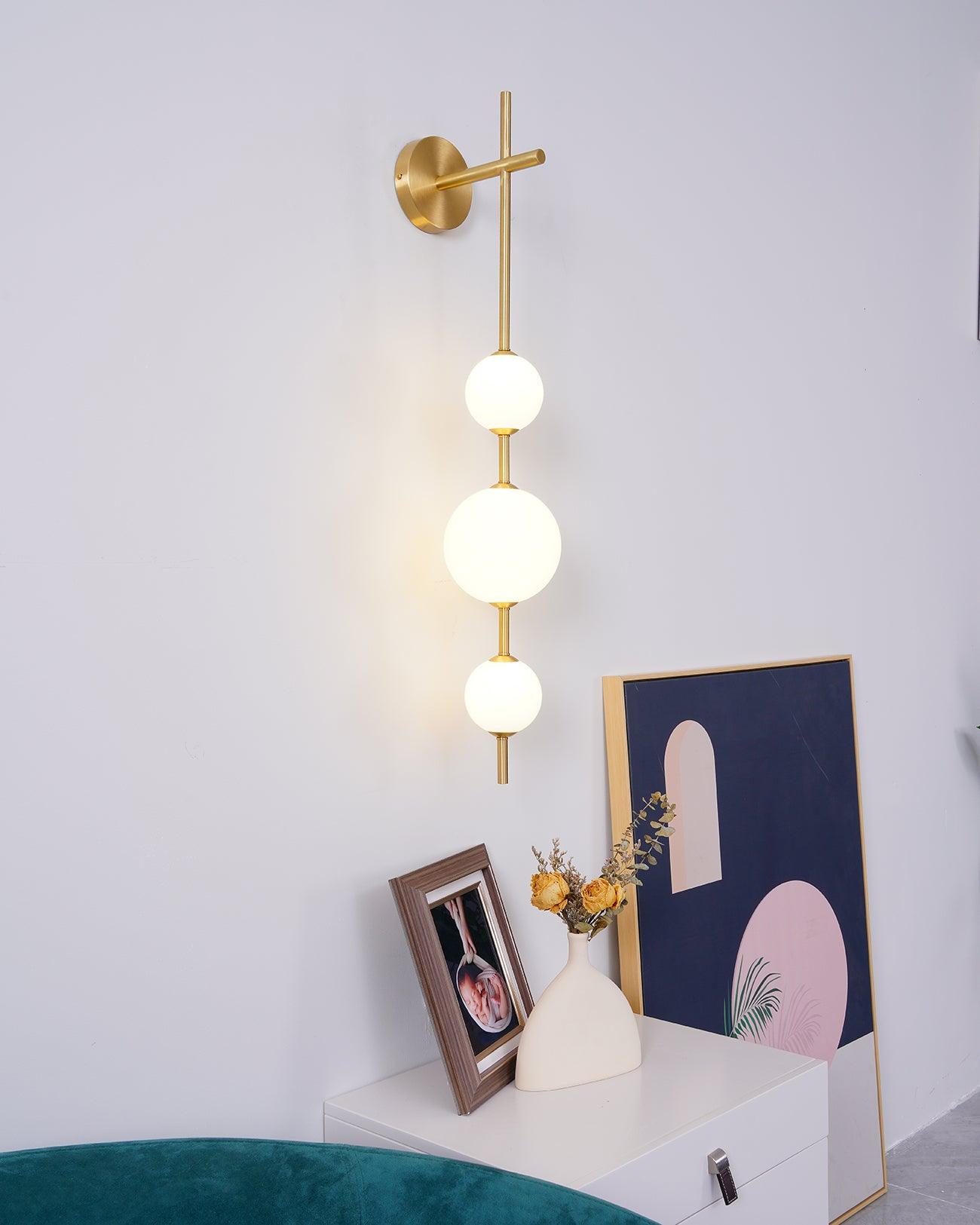 Miriiella Wall Lamp Vertical Globe Minimalist