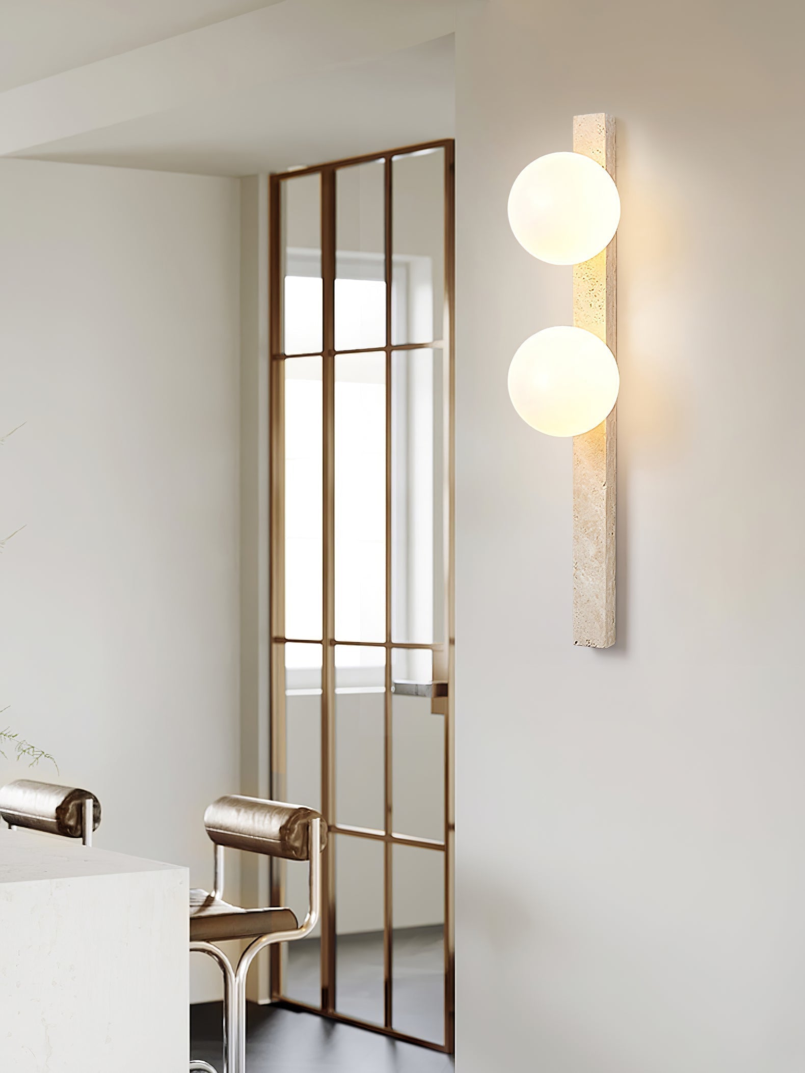 Valoaria Travertine Wall Light