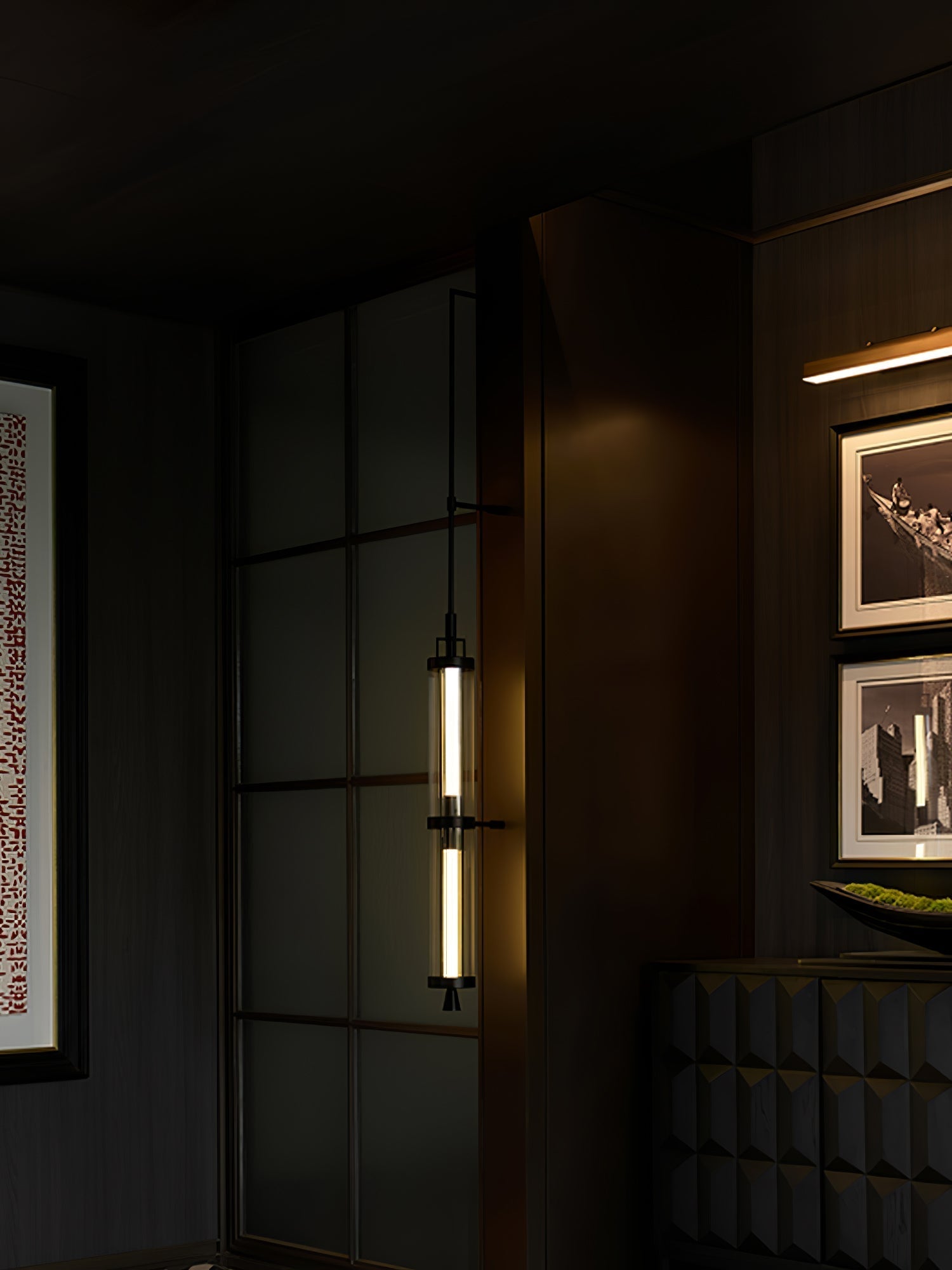 Vertical Modern Minimalist Sconce Wall Lamp