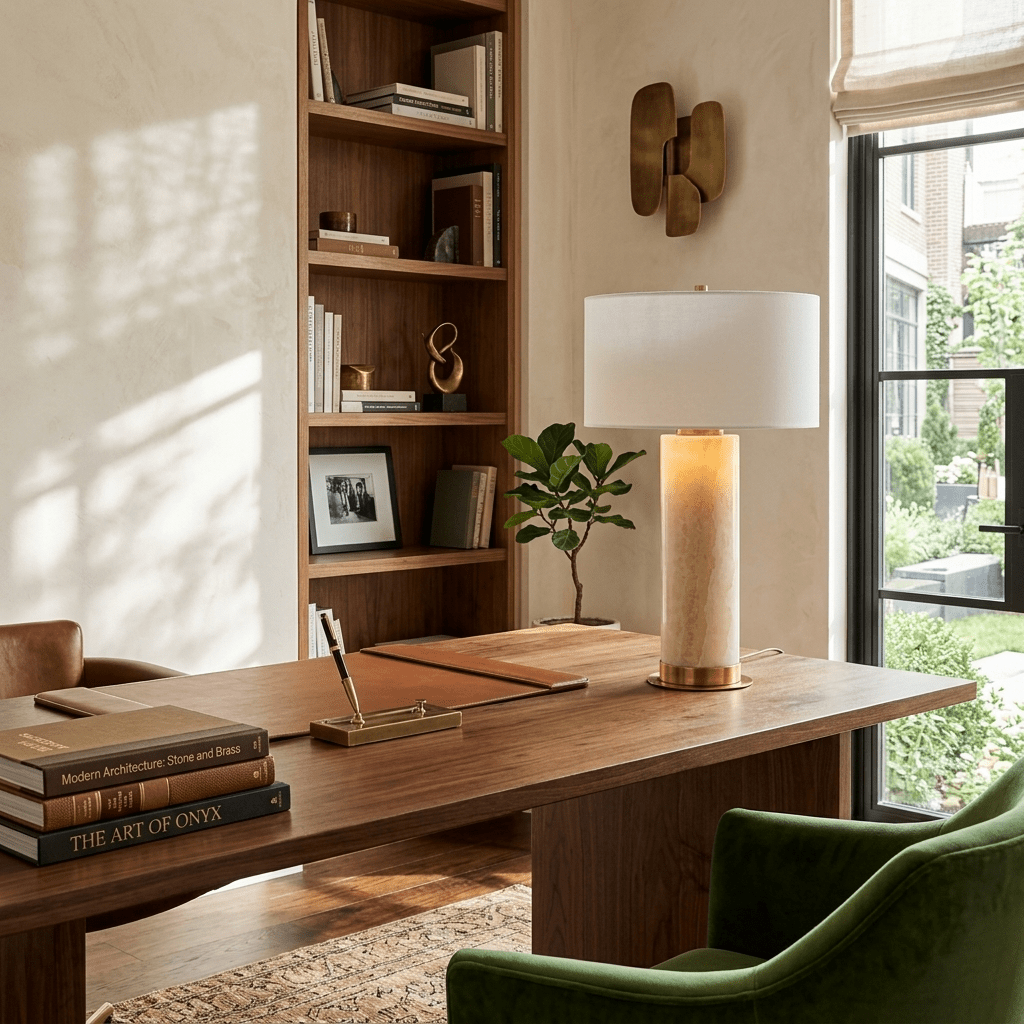 Liororaine Onyx Table Lamp