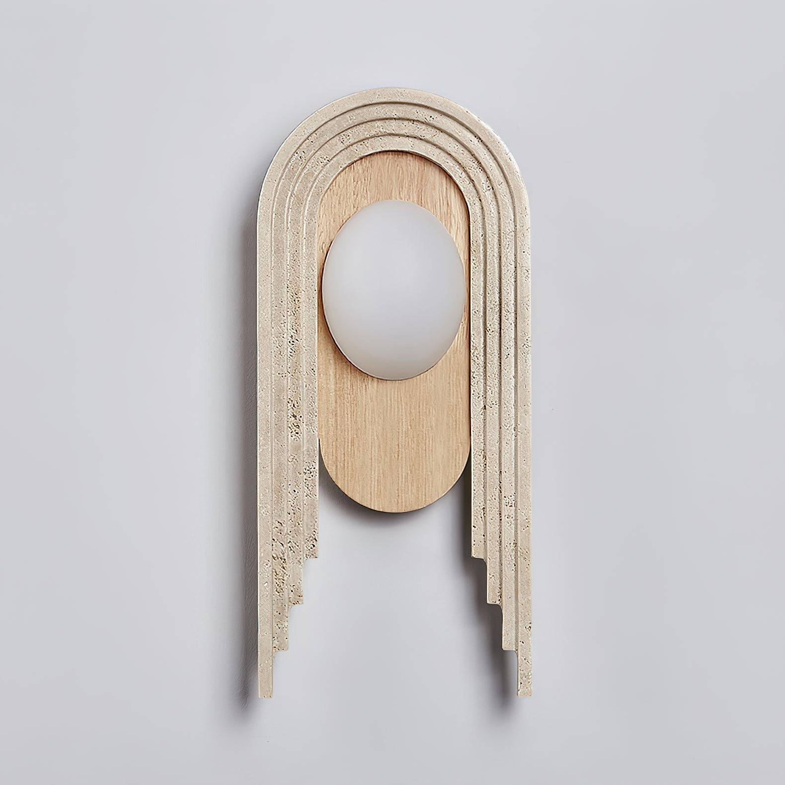 Uloryra Arch-Frame Travertine Wall Light