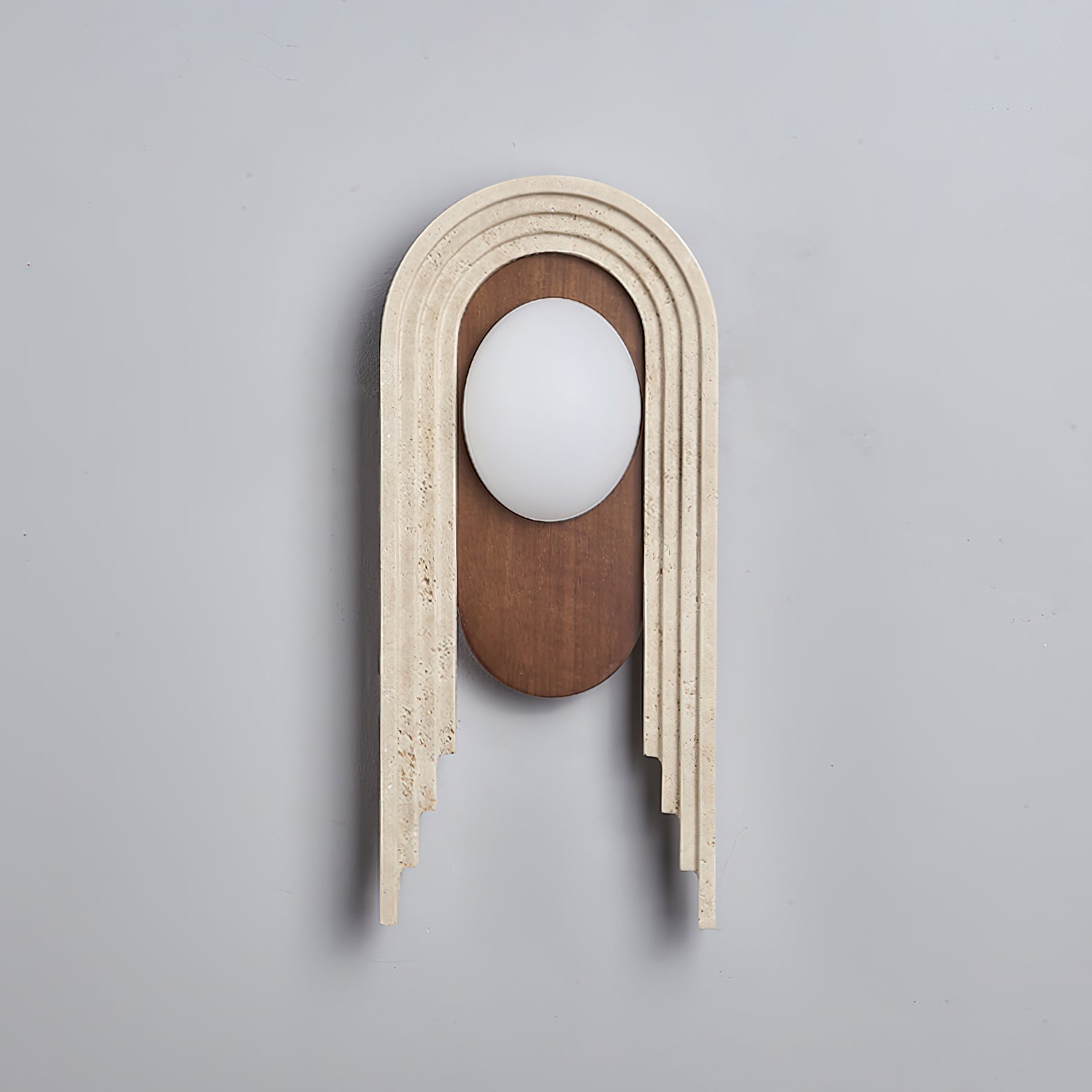 Uloryra Arch-Frame Travertine Wall Light