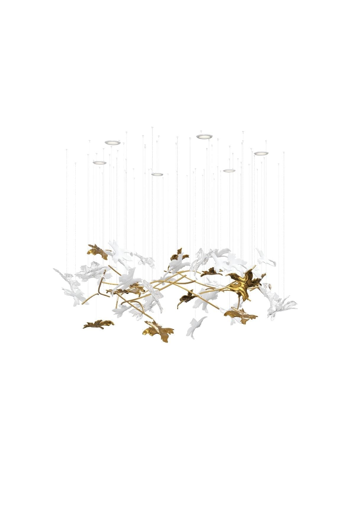 Arinan Floral Glass Chandelier