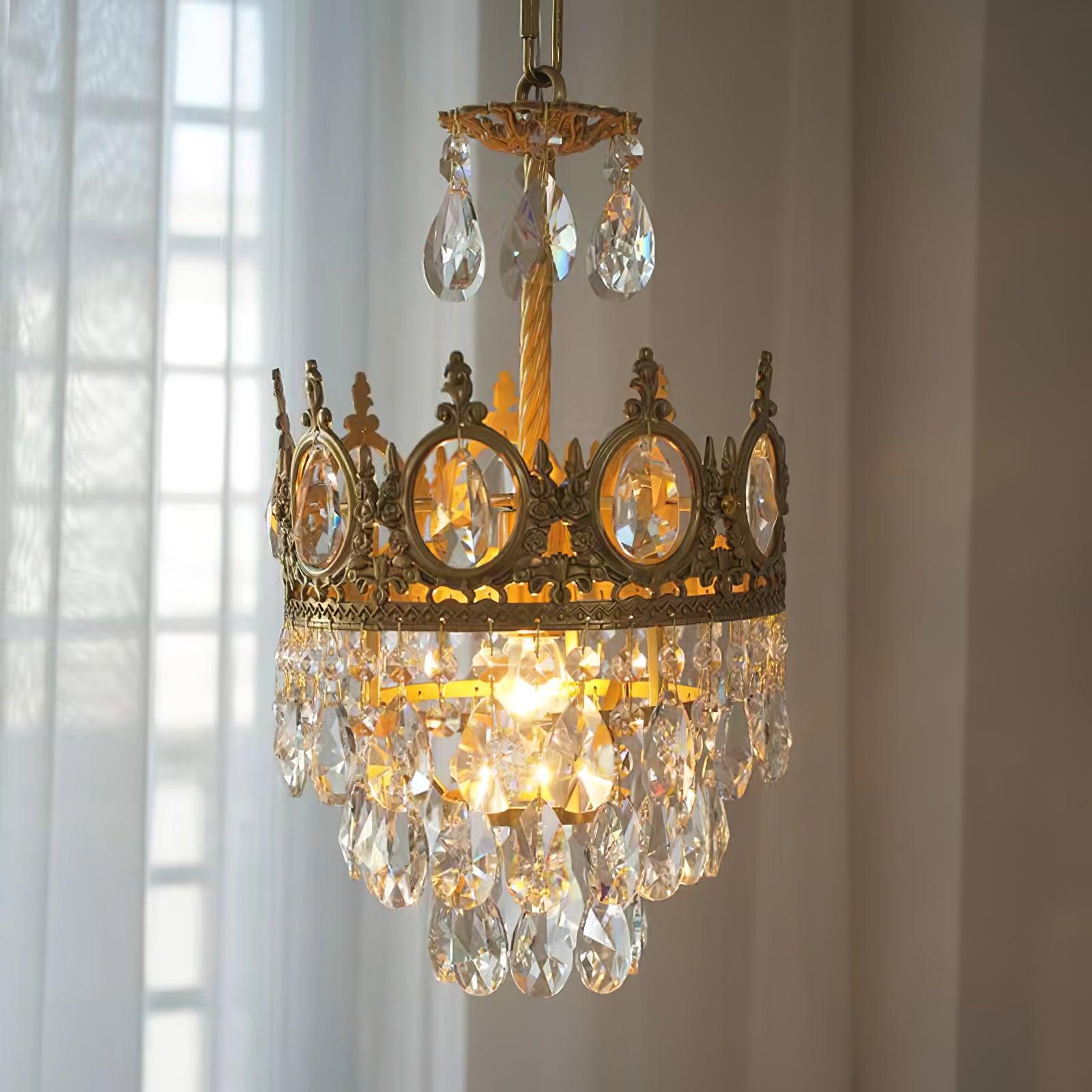 Luxeian Vintage Crystal Chandelier