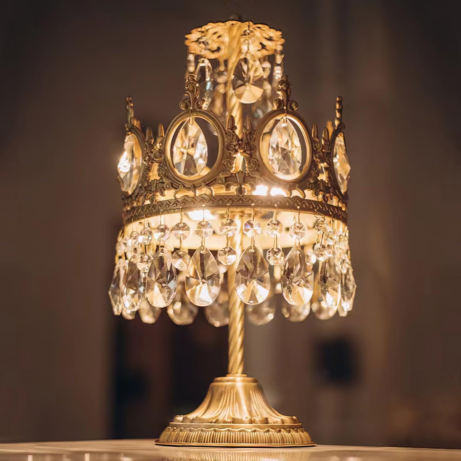 Glee Vintage Crystal Table Light