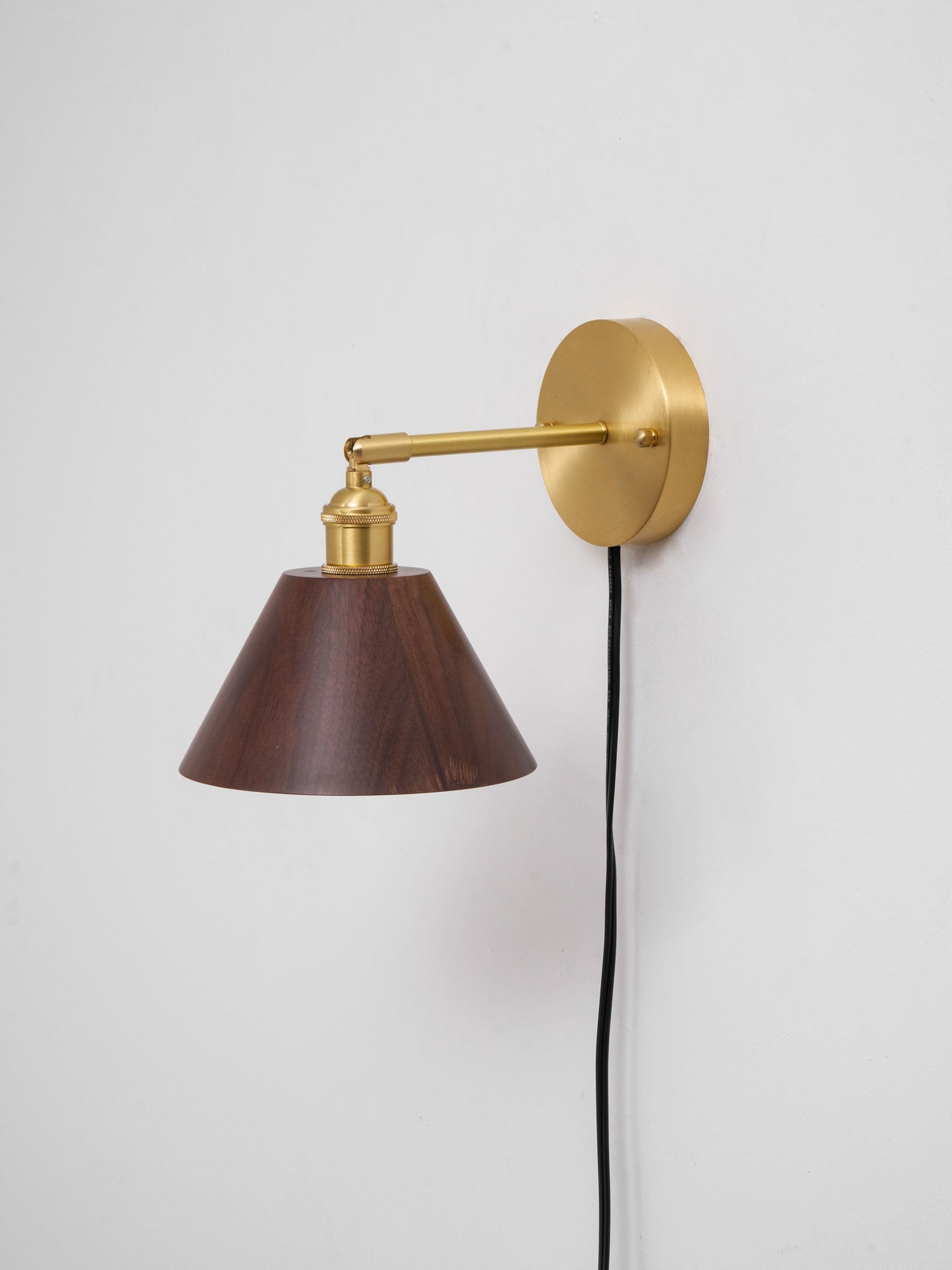 Oakmere Wood Plug In Indoor Wall Light